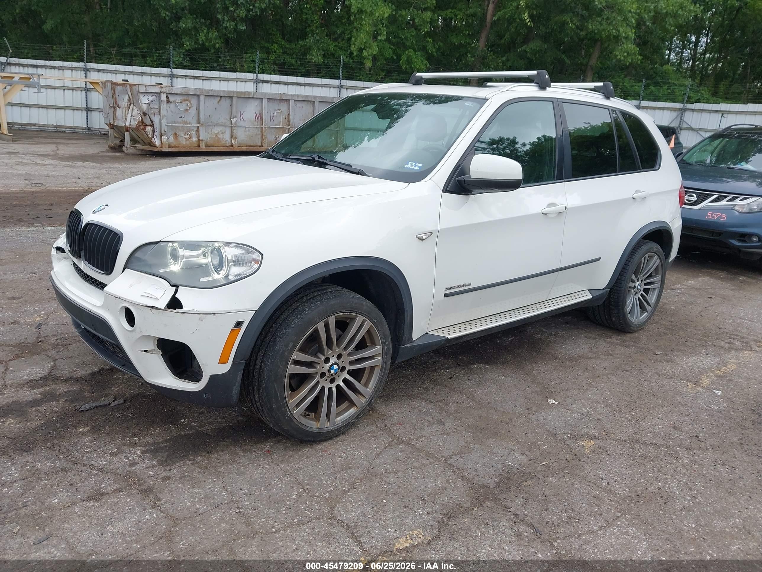 2012 Bmw X5 Xdrive35d White vin: 5UXZW0C59CL666546