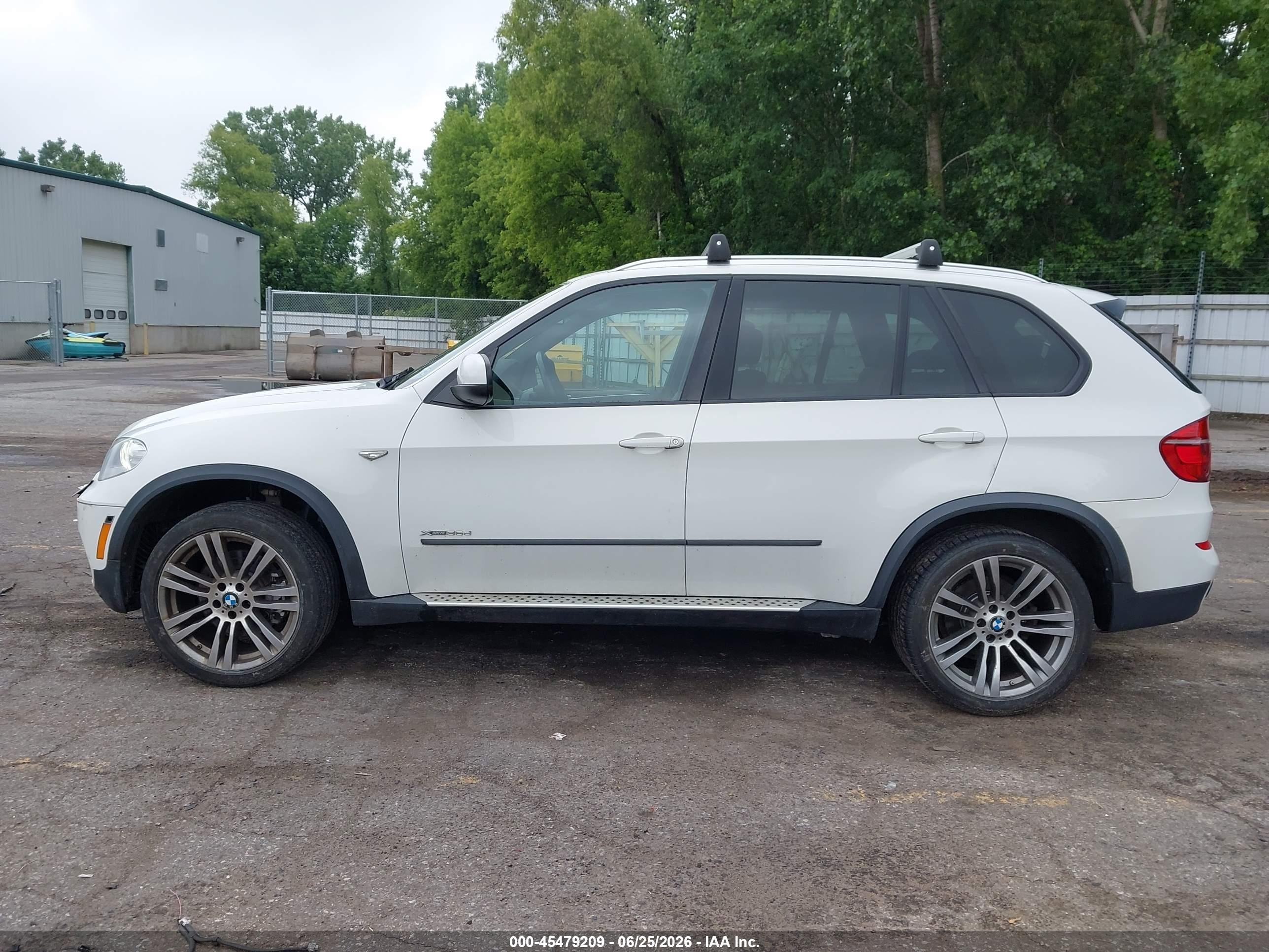 2012 Bmw X5 Xdrive35d White vin: 5UXZW0C59CL666546