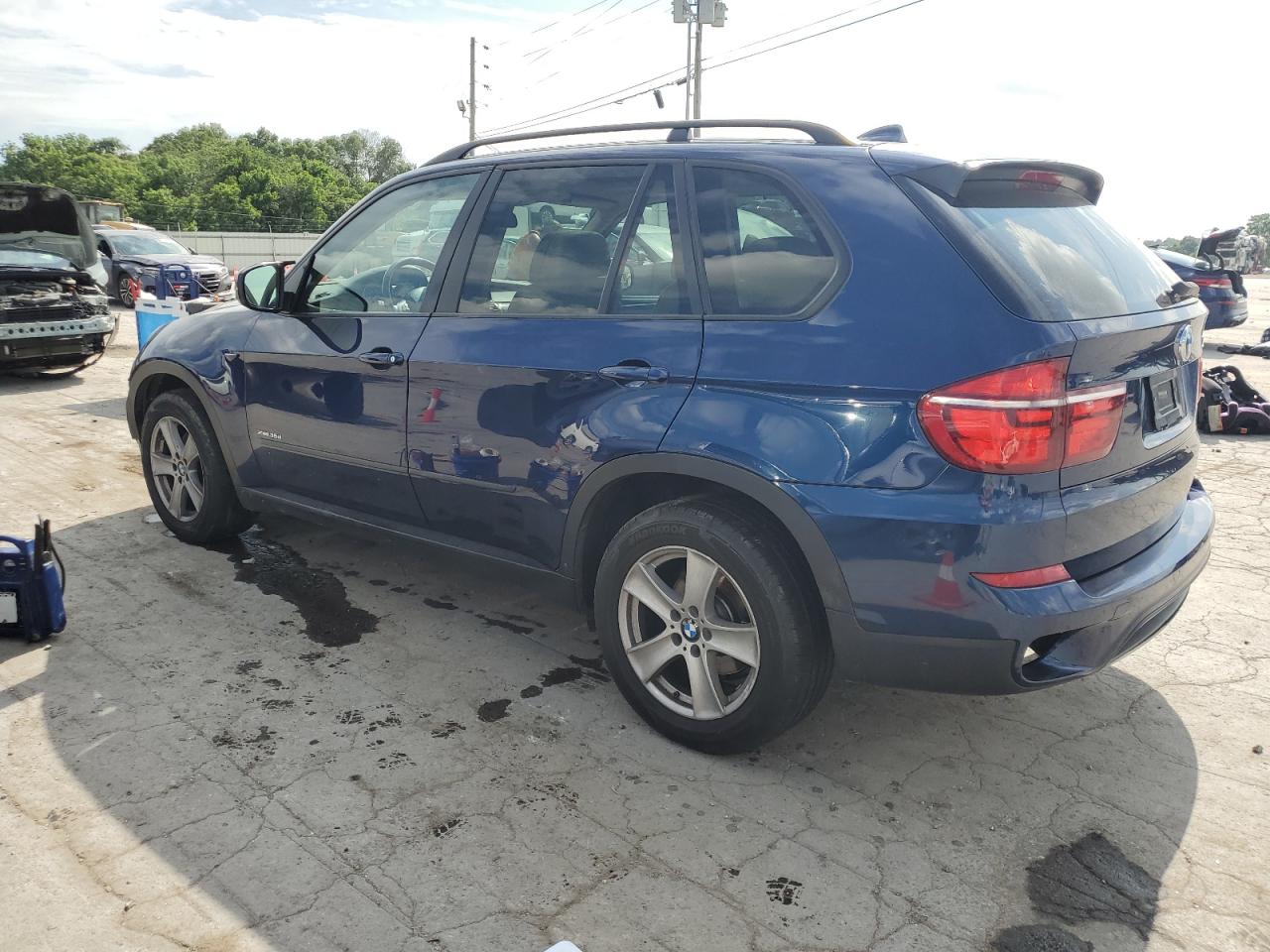 2011 Bmw X5 Xdrive35d Blue vin: 5UXZW0C5XBL657207