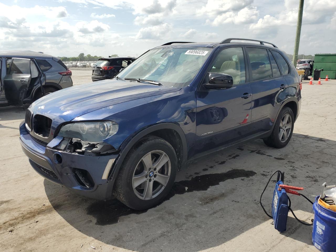 2011 Bmw X5 Xdrive35d Blue vin: 5UXZW0C5XBL657207