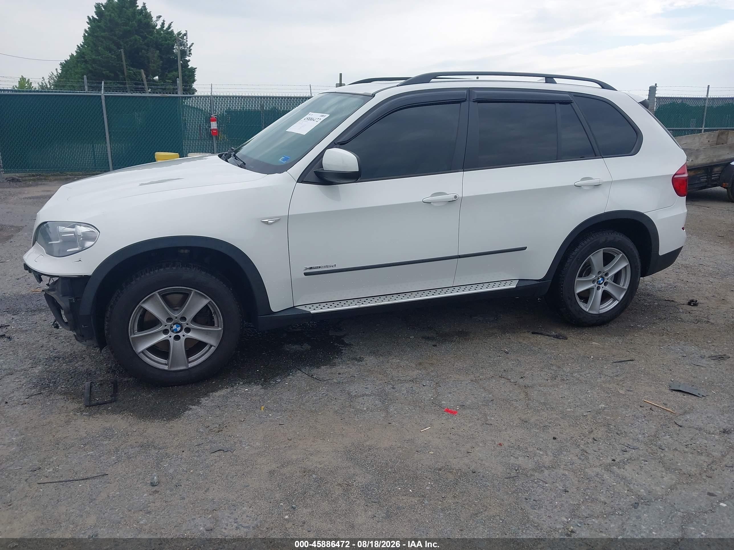 2012 Bmw X5 Xdrive35d White vin: 5UXZW0C5XCL672694