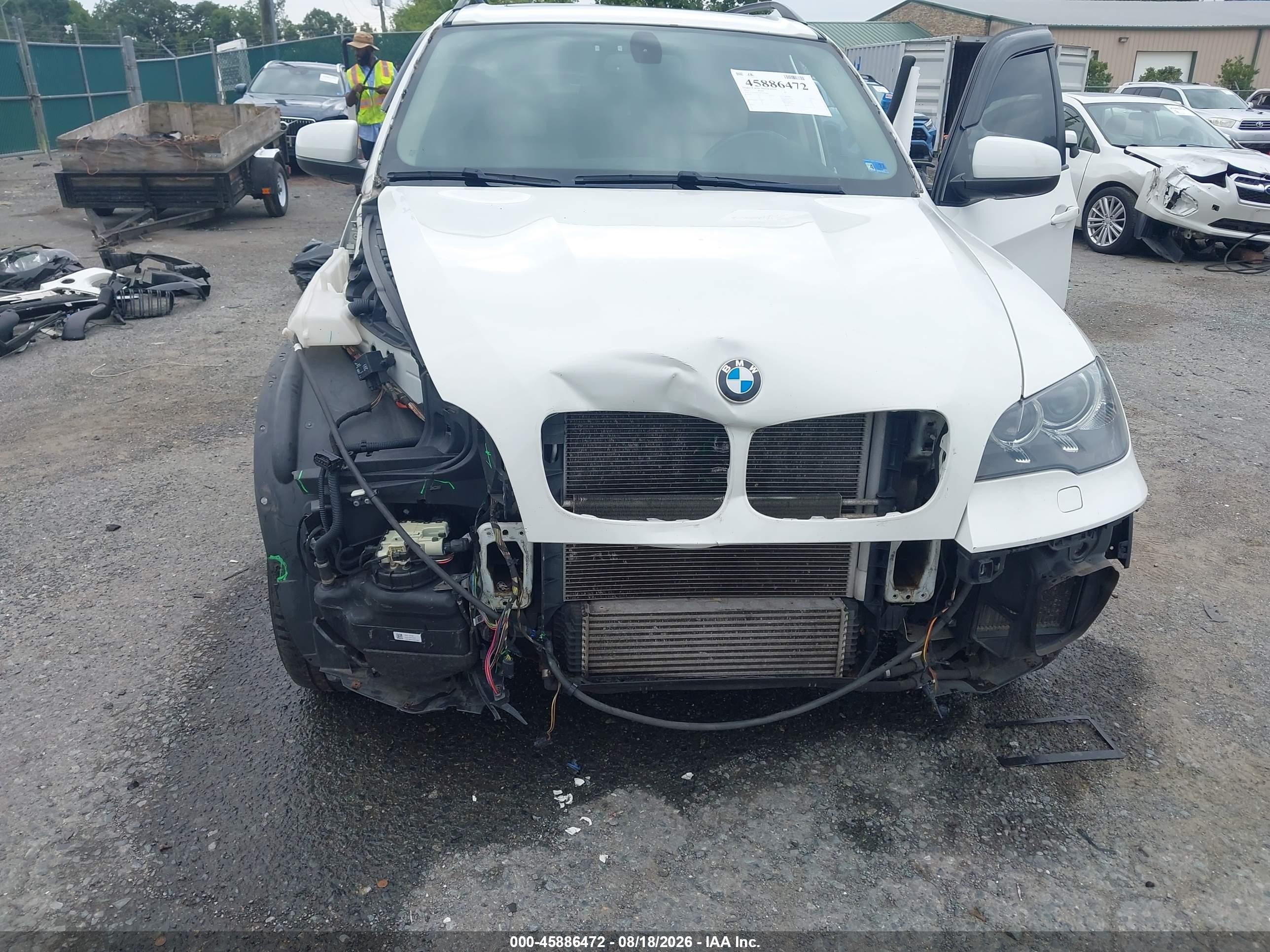 2012 Bmw X5 Xdrive35d White vin: 5UXZW0C5XCL672694