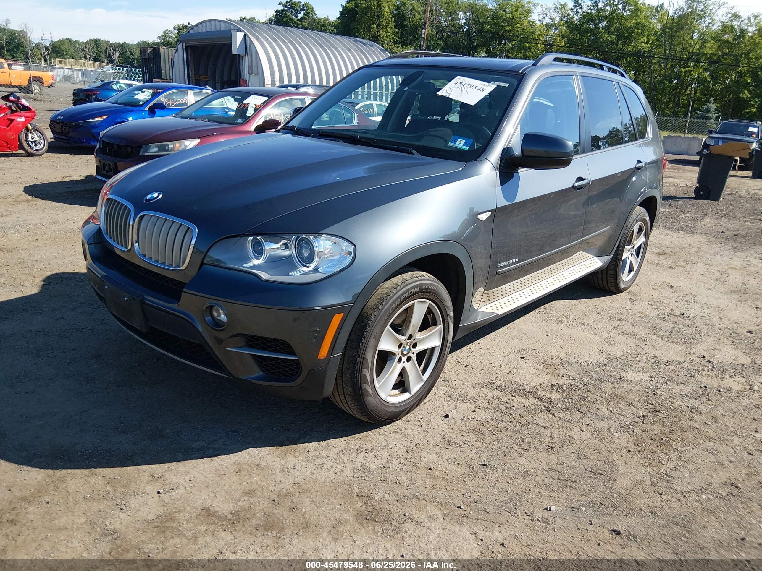 2012 Bmw X5 Xdrive35d Gray vin: 5UXZW0C5XCL673599