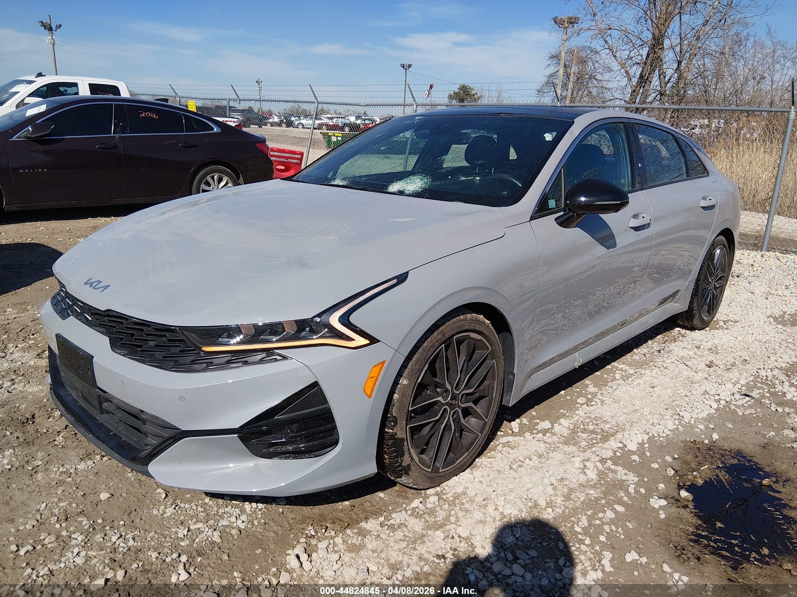2022 Kia K5 Gt Gray vin: 5XXG44J86NG097533