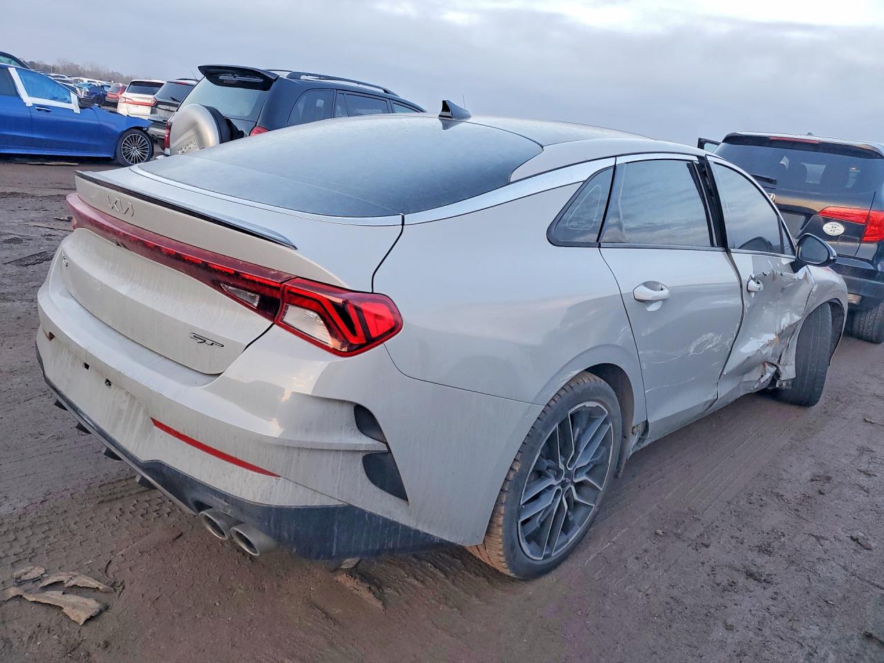 2022 Kia K5 Gt Gray vin: 5XXG44J89NG134302