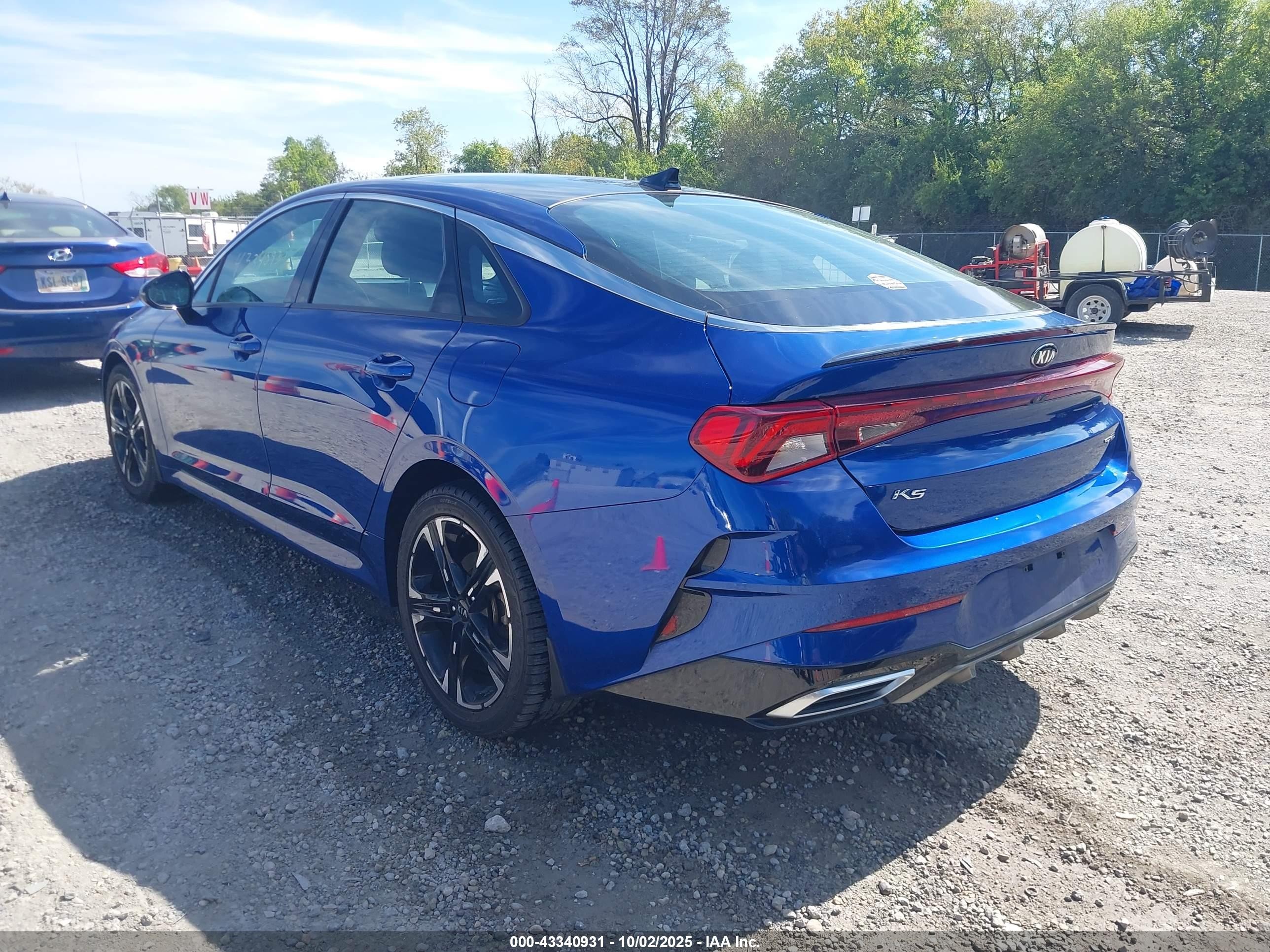 2021 Kia K5 Gt-line Синий vin: 5XXG64J25MG009835