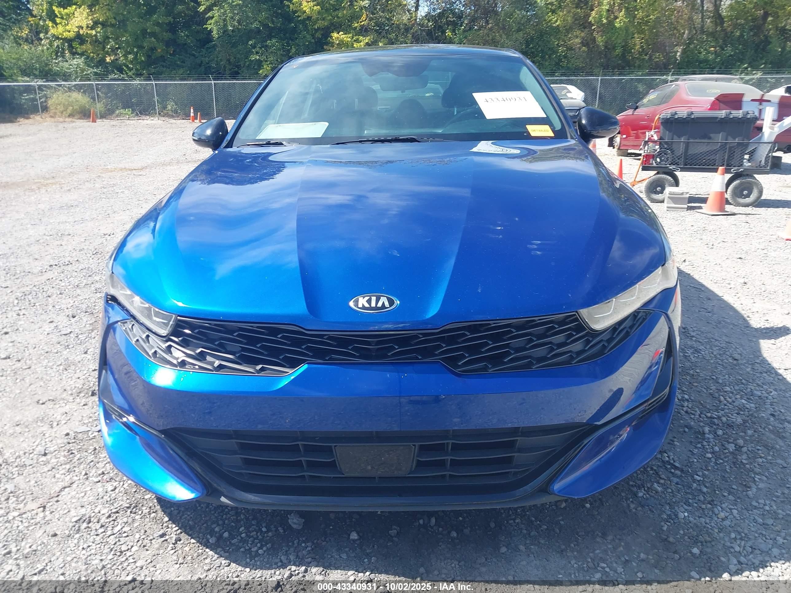 2021 Kia K5 Gt-line Синий vin: 5XXG64J25MG009835