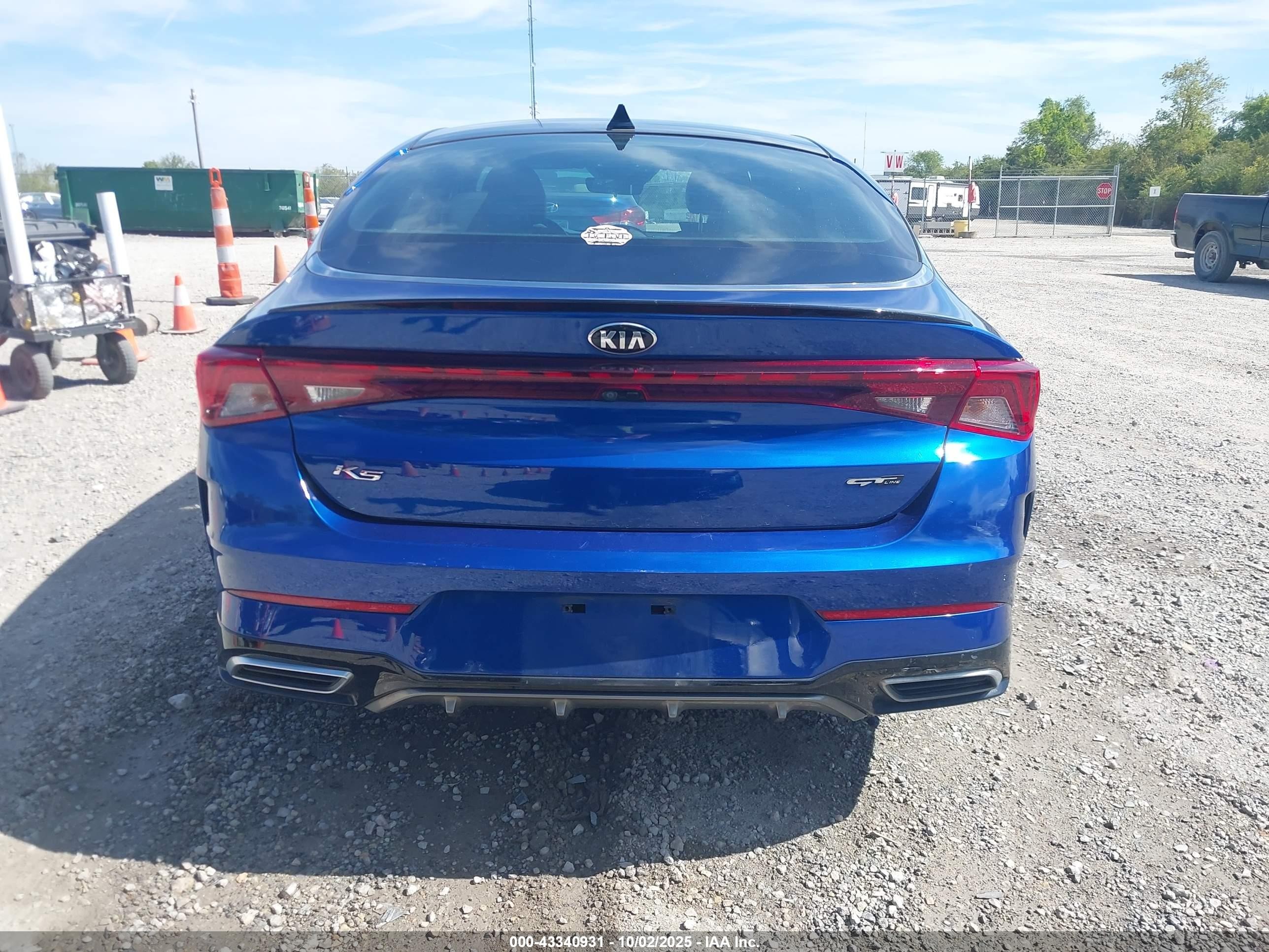 2021 Kia K5 Gt-line Синий vin: 5XXG64J25MG009835