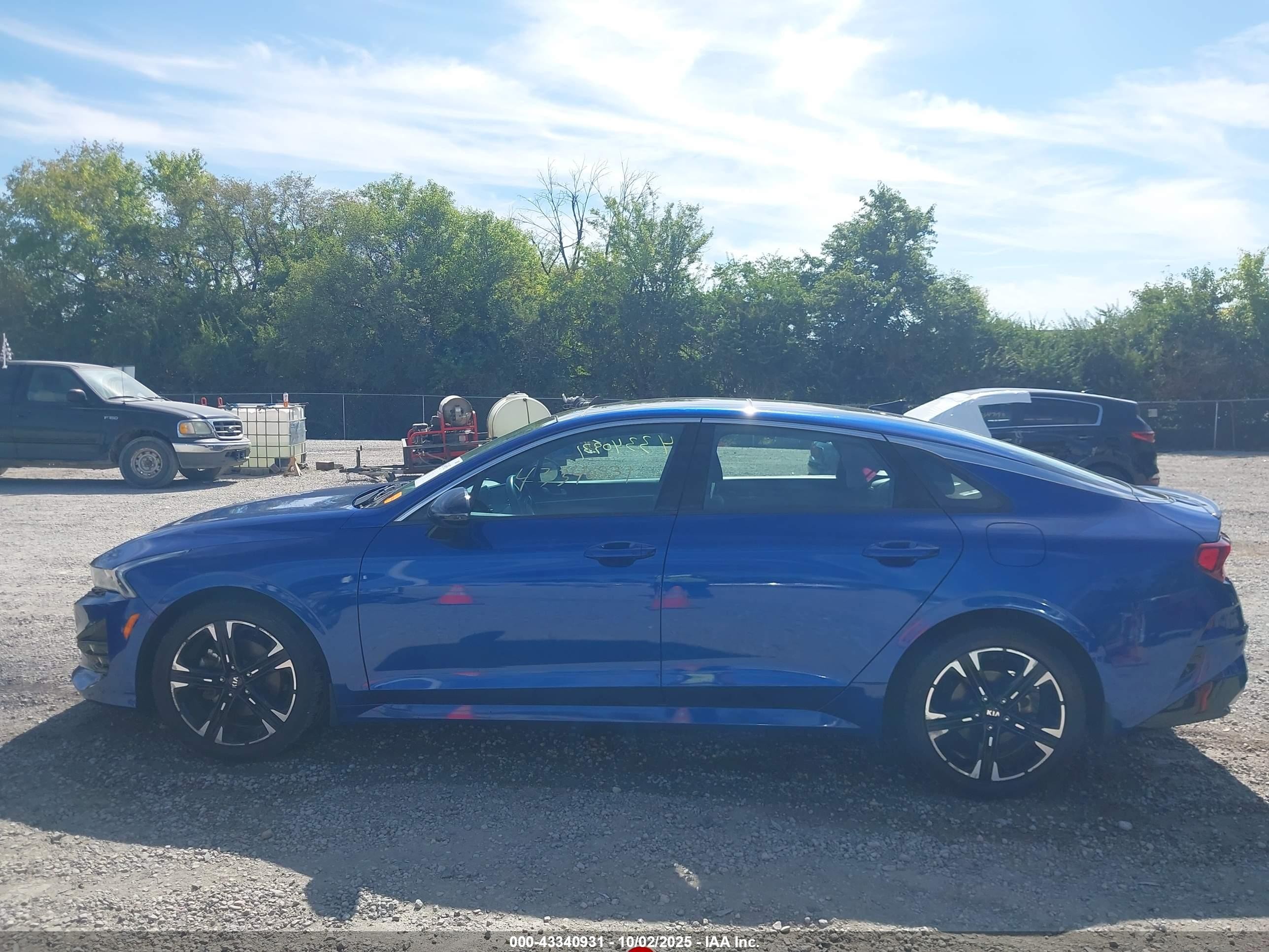 2021 Kia K5 Gt-line Синий vin: 5XXG64J25MG009835