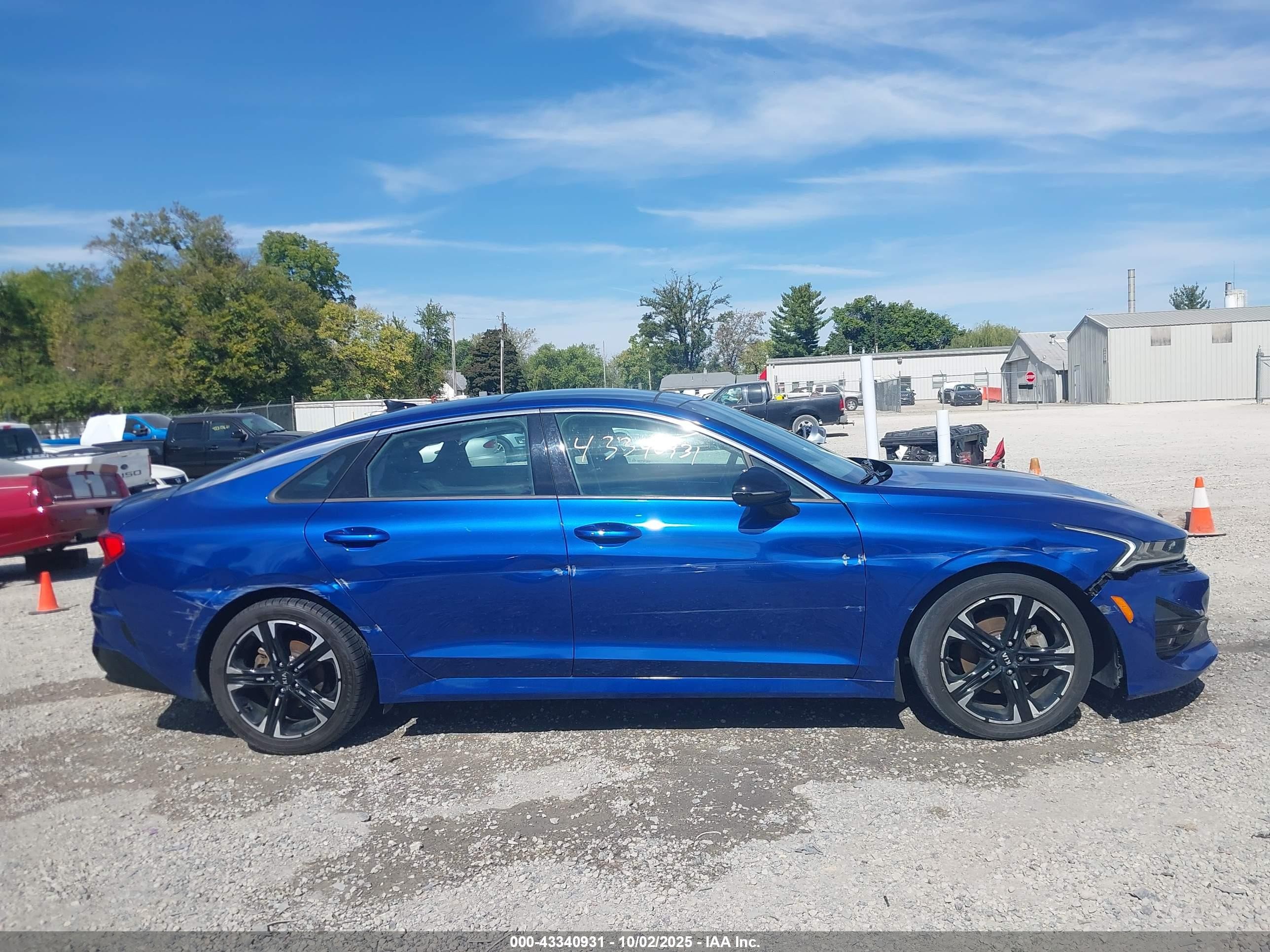 2021 Kia K5 Gt-line Синий vin: 5XXG64J25MG009835