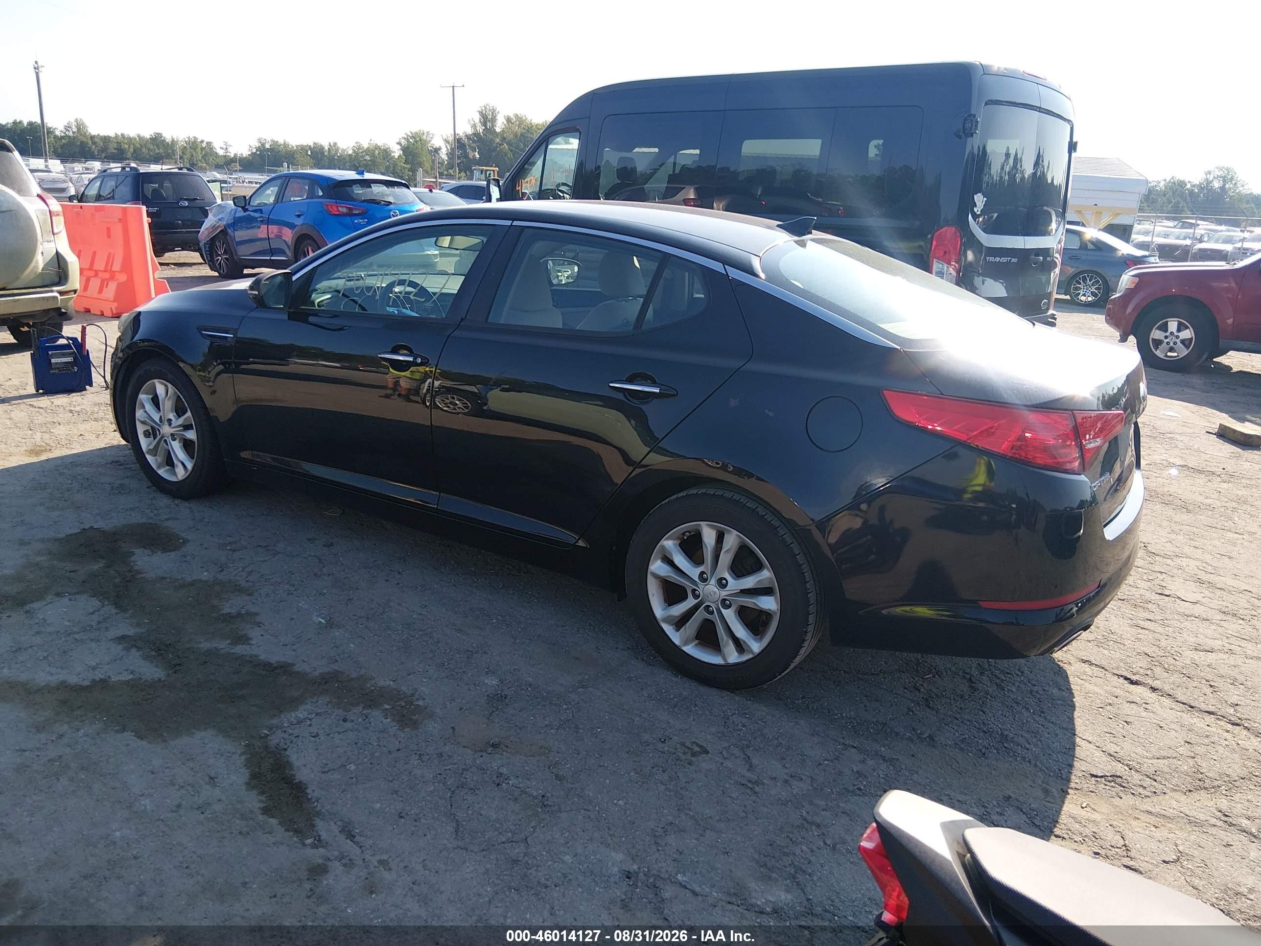 2013 Kia Optima Lx Black vin: 5XXGM4A70DG139989