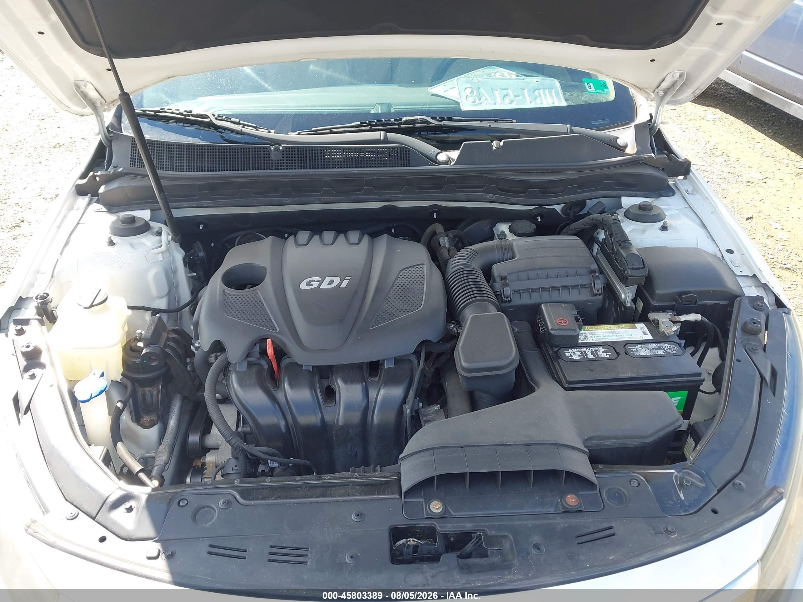2013 Kia Optima Lx White vin: 5XXGM4A70DG253443