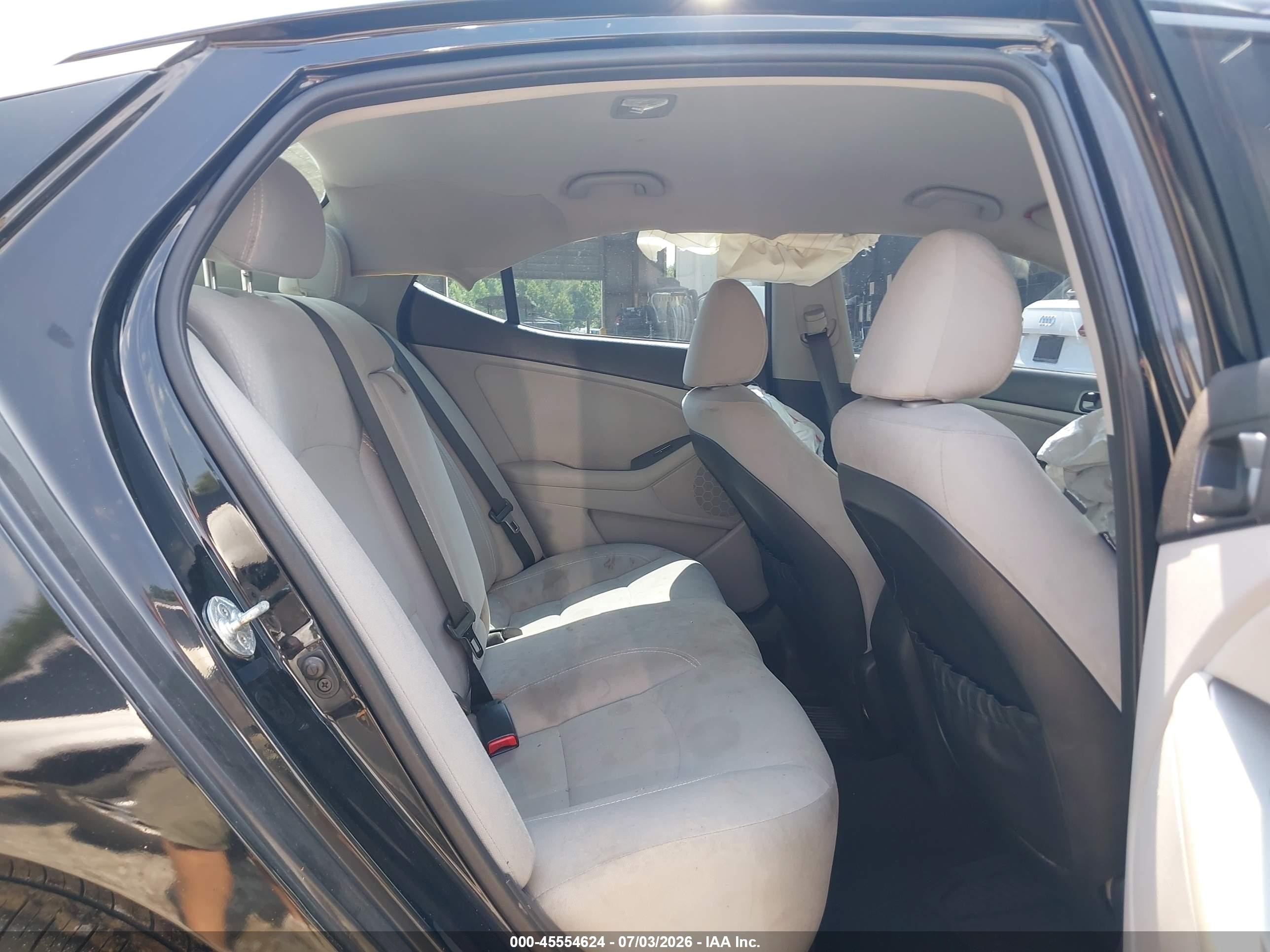 2015 Kia Optima Lx Black vin: 5XXGM4A70FG418975