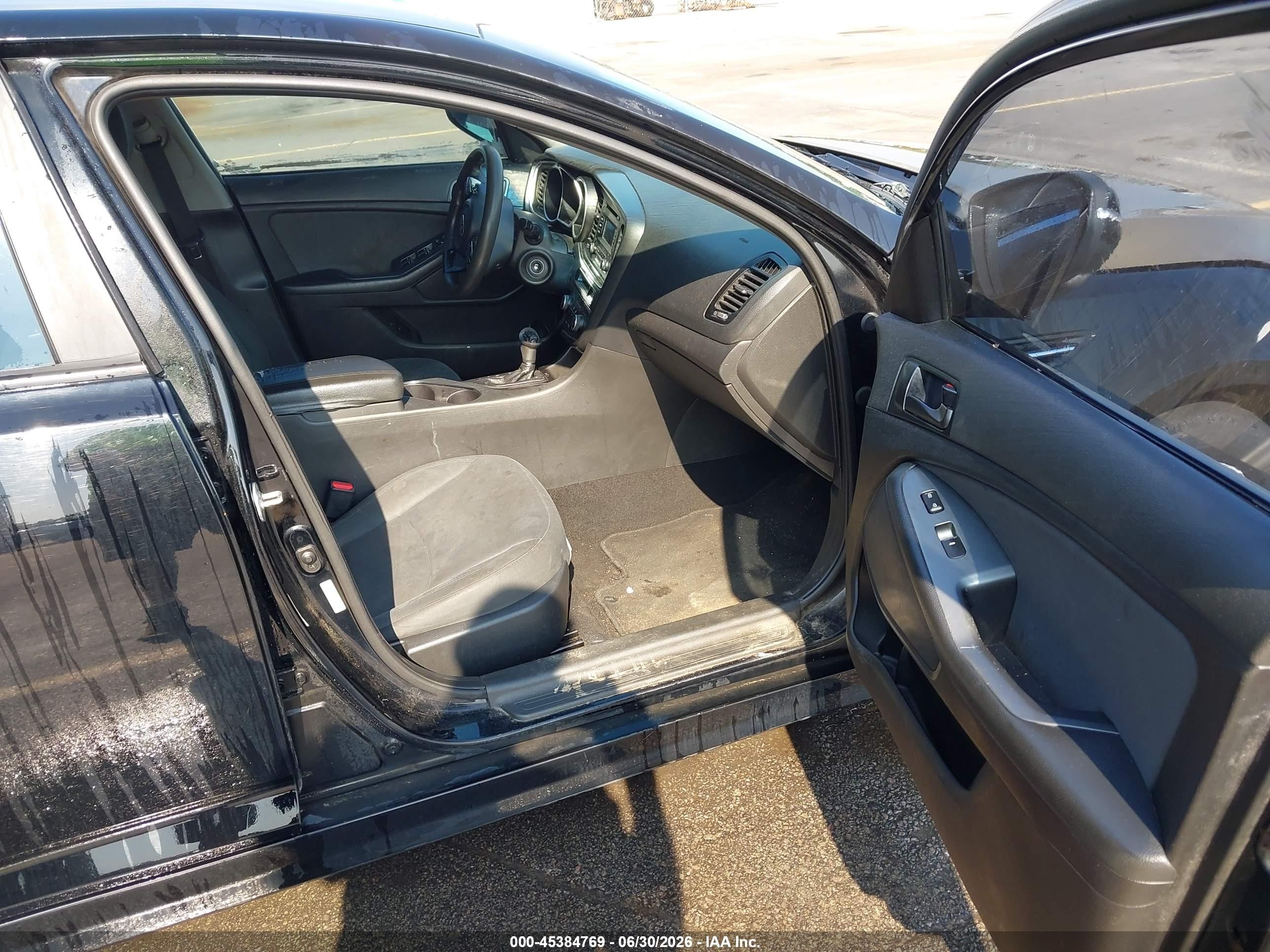 2015 Kia Optima Lx Black vin: 5XXGM4A70FG463544