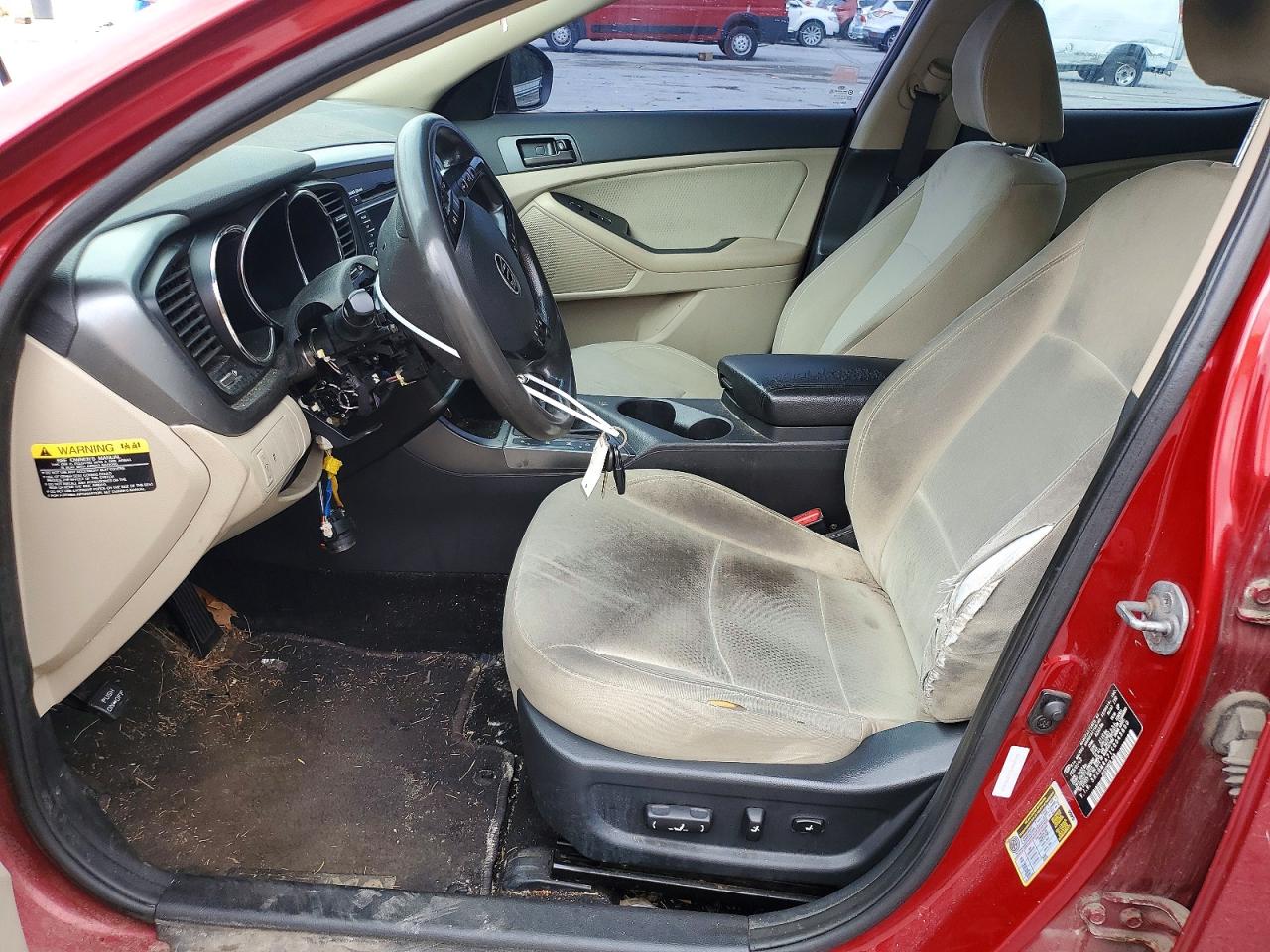 2012 Kia Optima Lx Red vin: 5XXGM4A71CG045800