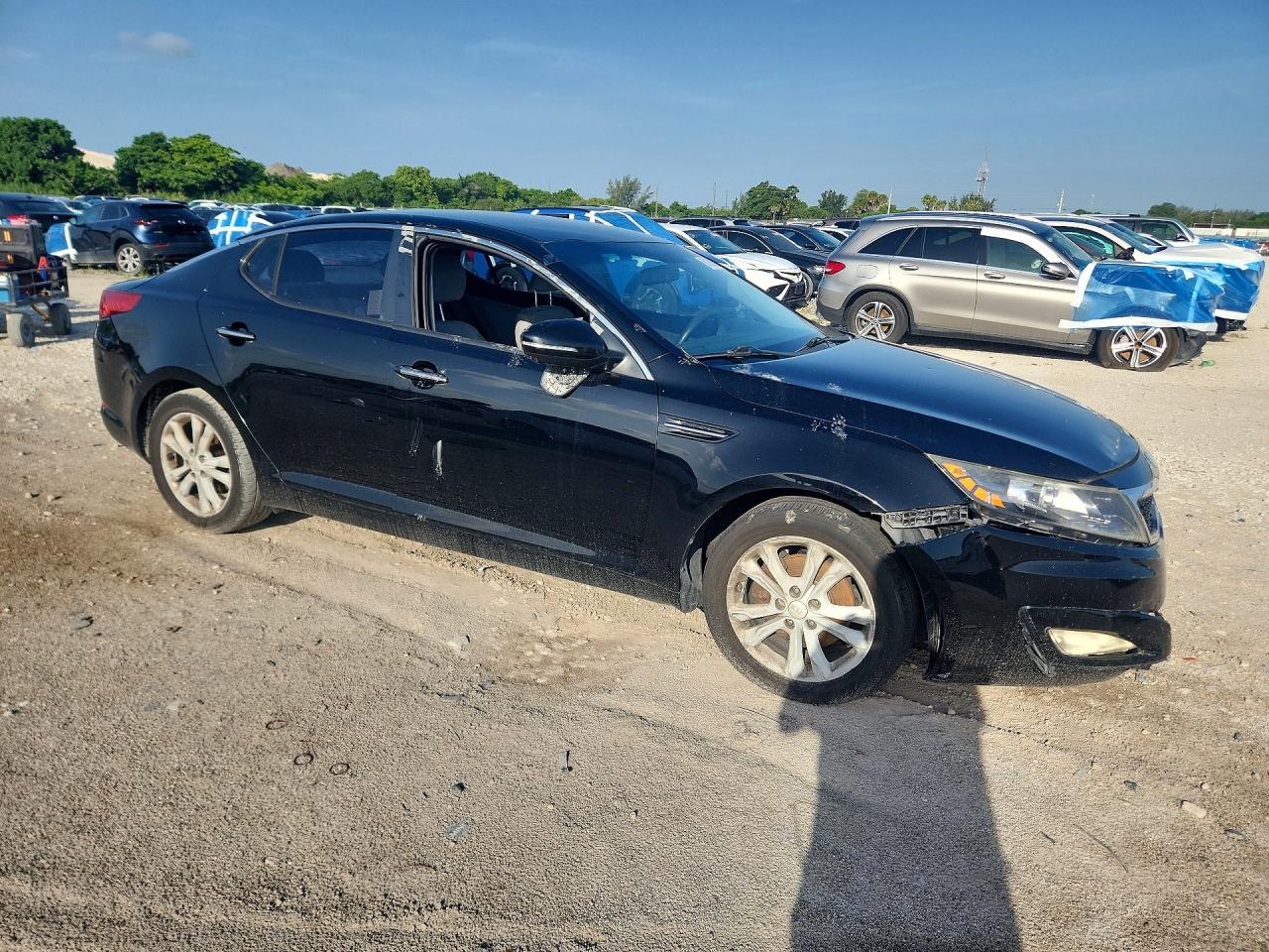 2013 Kia Optima Lx Black vin: 5XXGM4A71DG195715