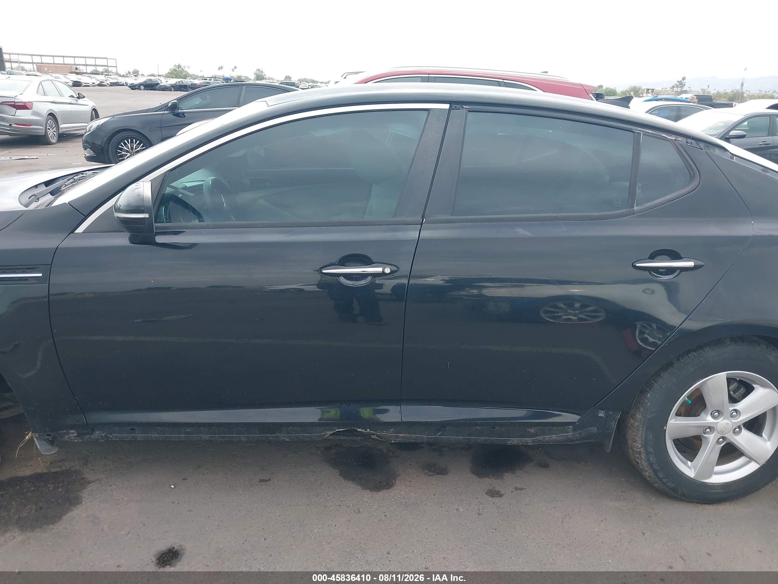 2015 Kia Optima Lx Black vin: 5XXGM4A71FG384531