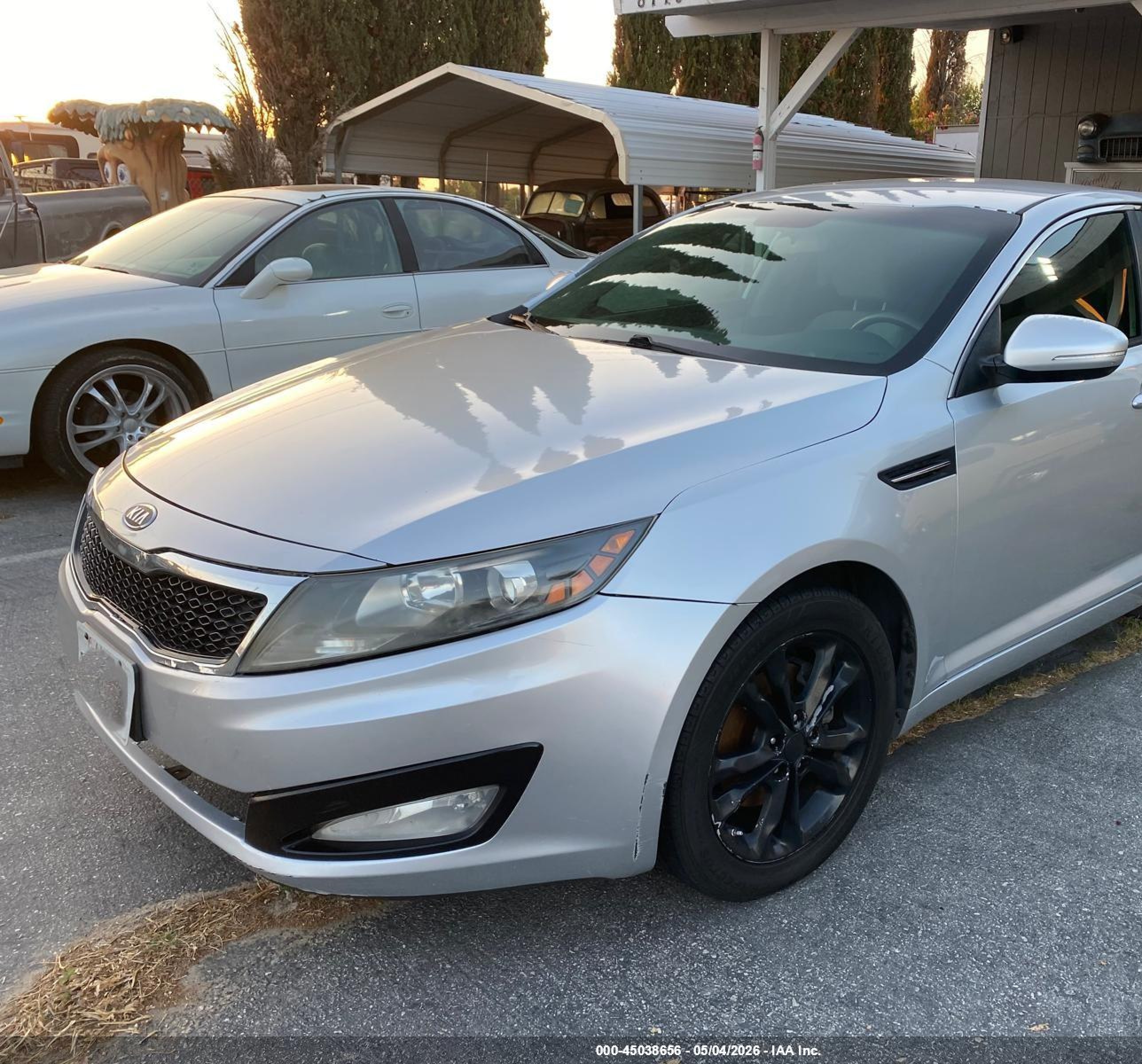 2012 Kia Optima Lx Silver vin: 5XXGM4A72CG045143