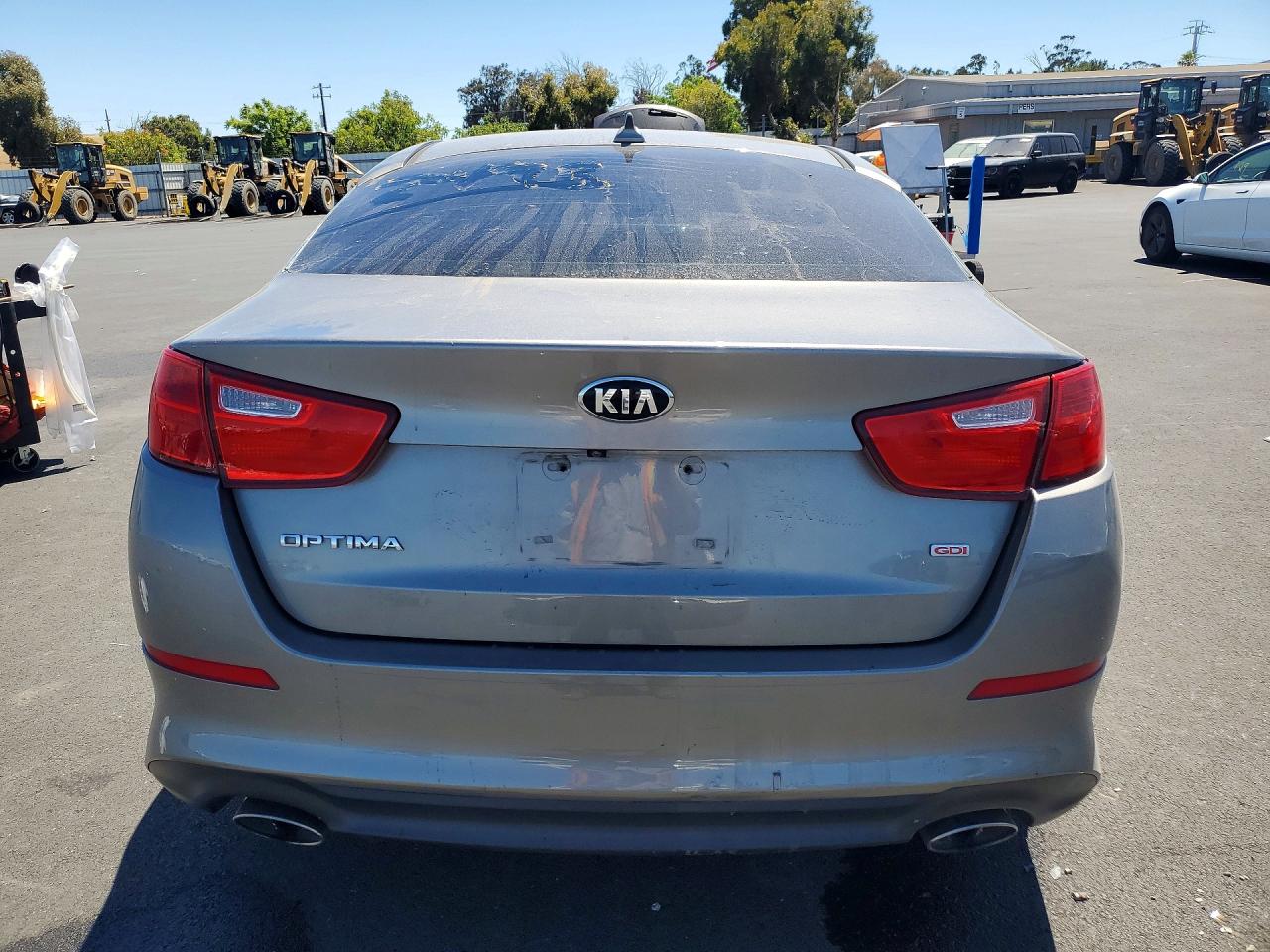 2014 Kia Optima Lx Gray vin: 5XXGM4A72EG332498