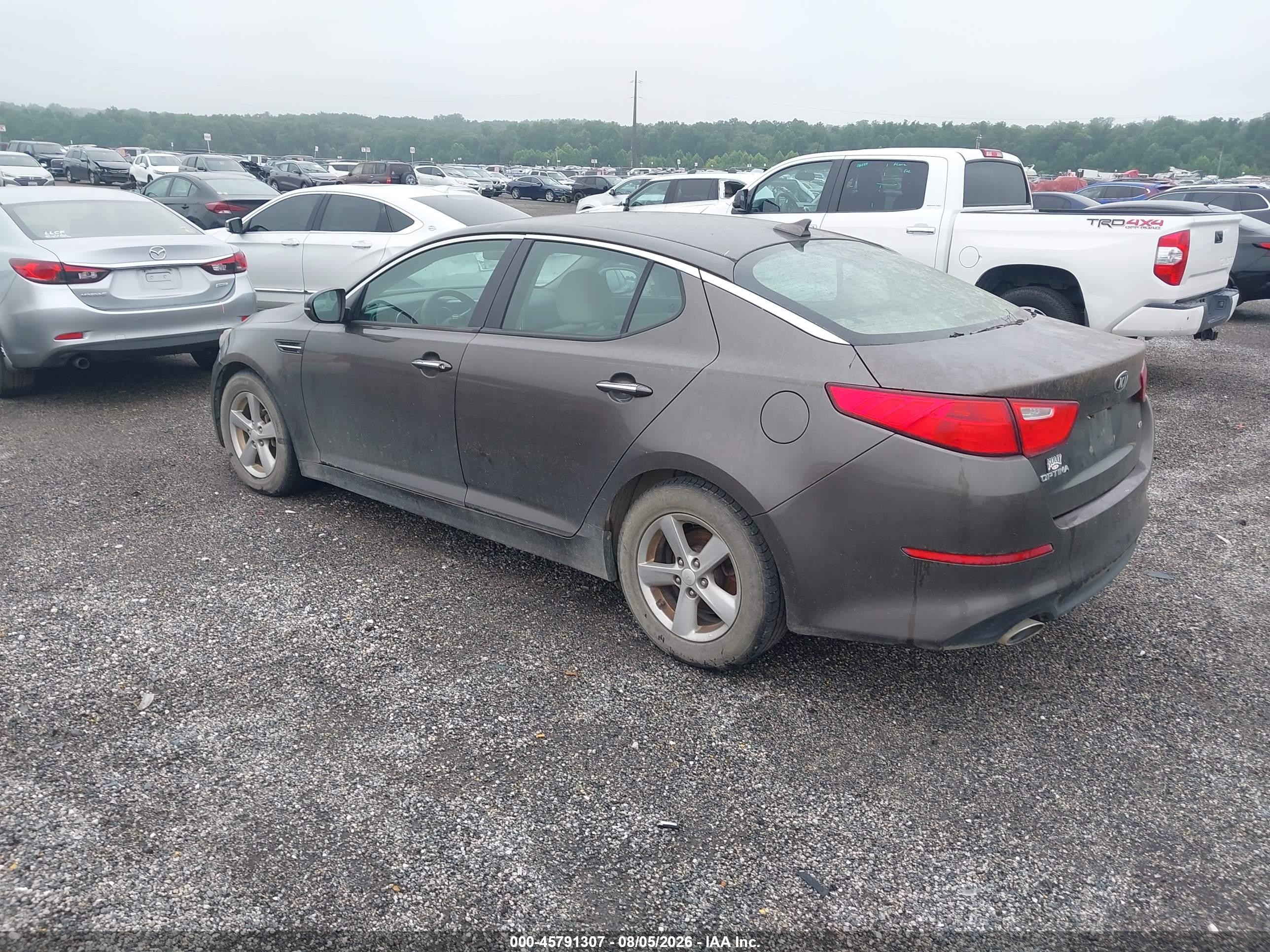 2015 Kia Optima Lx Brown vin: 5XXGM4A72FG354230