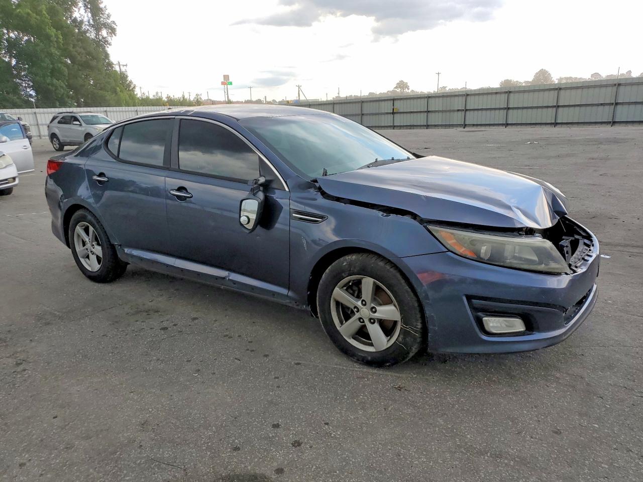 2015 Kia Optima Lx Blue vin: 5XXGM4A72FG366331