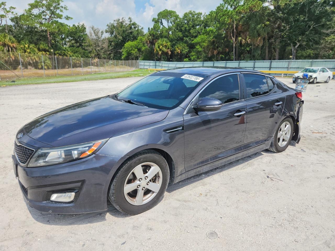 2015 Kia Optima Lx Gray vin: 5XXGM4A72FG447796