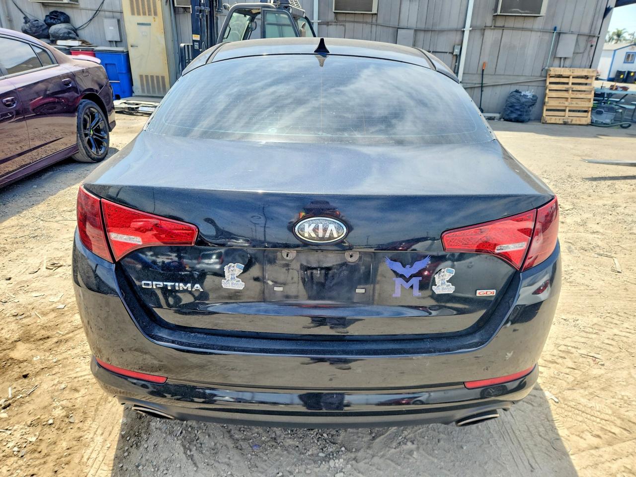 2013 Kia Optima Lx Black vin: 5XXGM4A73DG235583