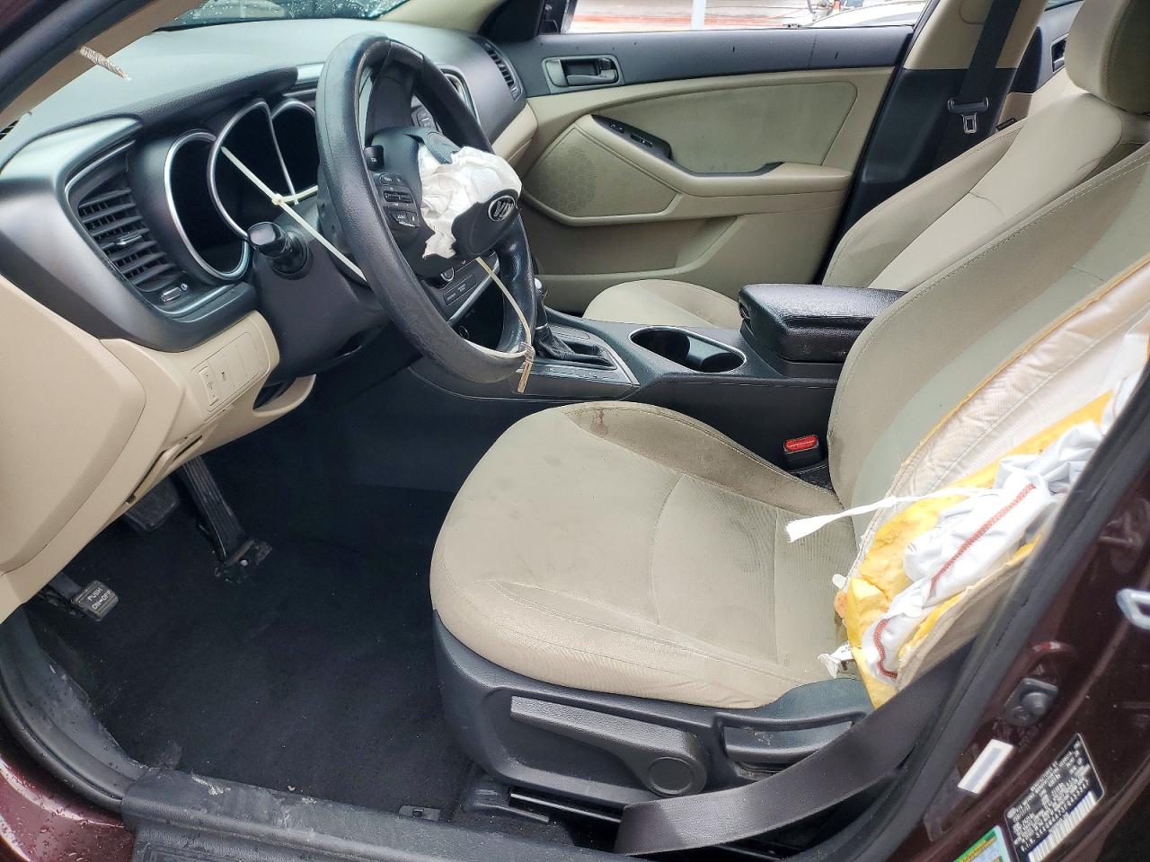2015 Kia Optima Lx Бордовый vin: 5XXGM4A73FG453347