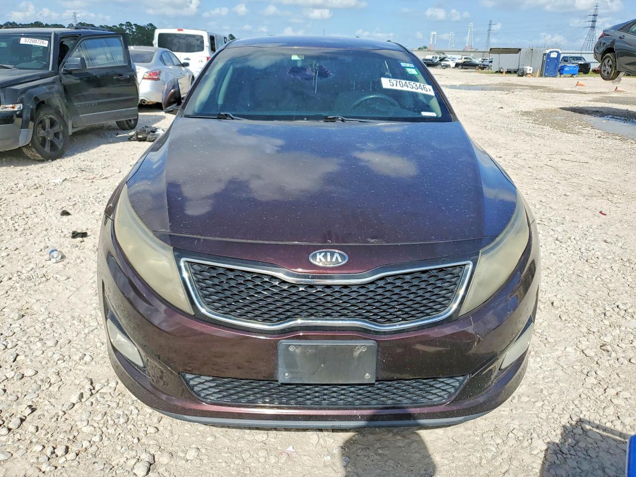 2015 Kia Optima Lx Burgundy vin: 5XXGM4A73FG477423