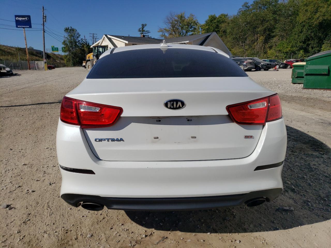 2015 Kia Optima Lx Белый vin: 5XXGM4A73FG506550