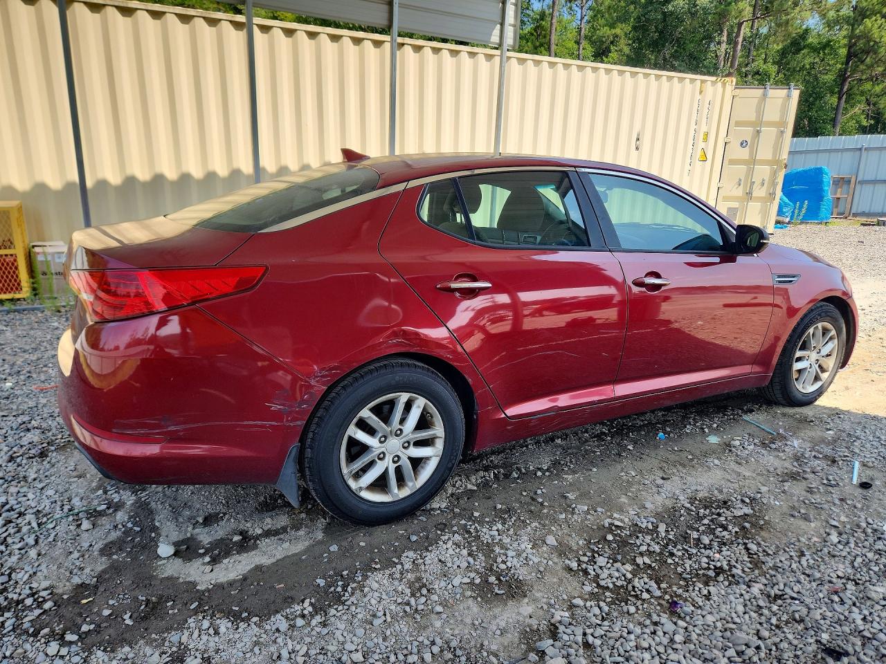 2013 Kia Optima Lx Red vin: 5XXGM4A74DG239285
