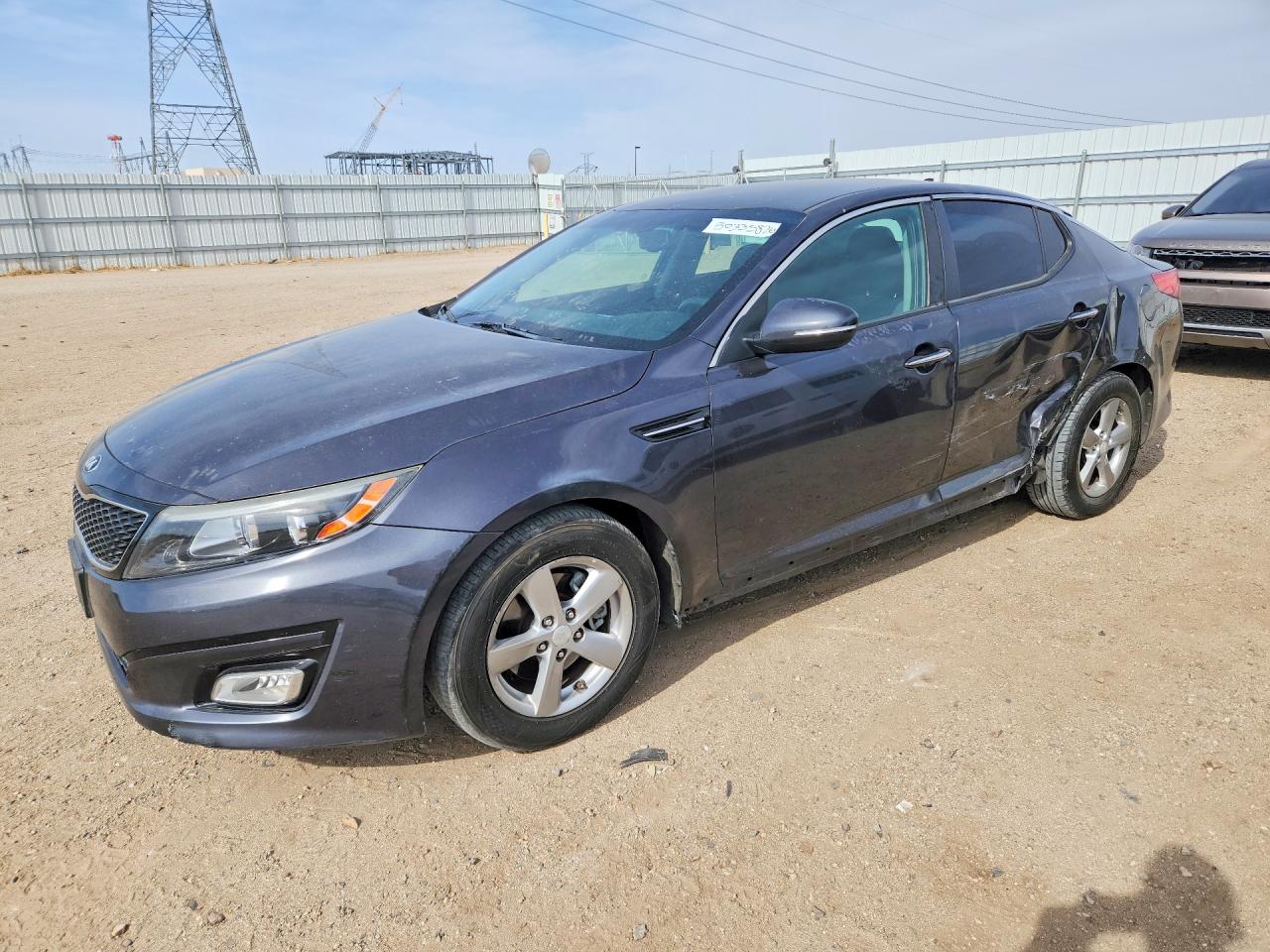 2015 Kia Optima Lx Charcoal vin: 5XXGM4A74FG438579