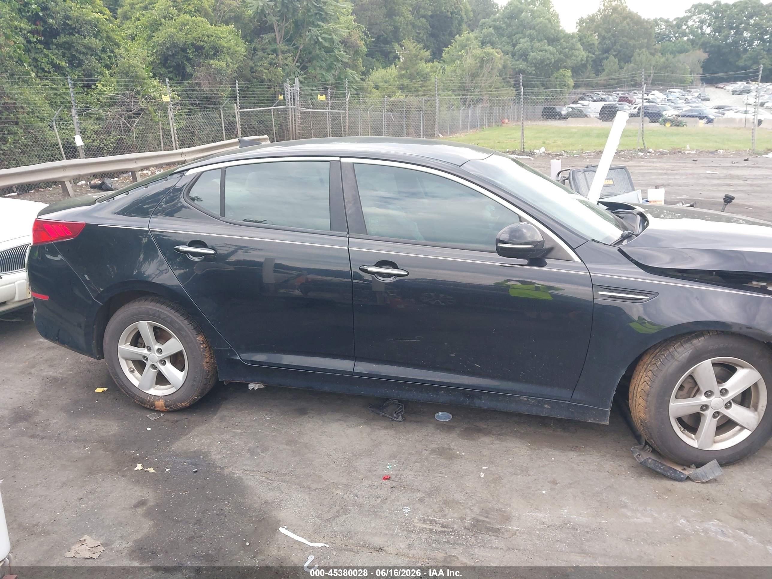 2014 Kia Optima Lx Черный vin: 5XXGM4A75EG279067