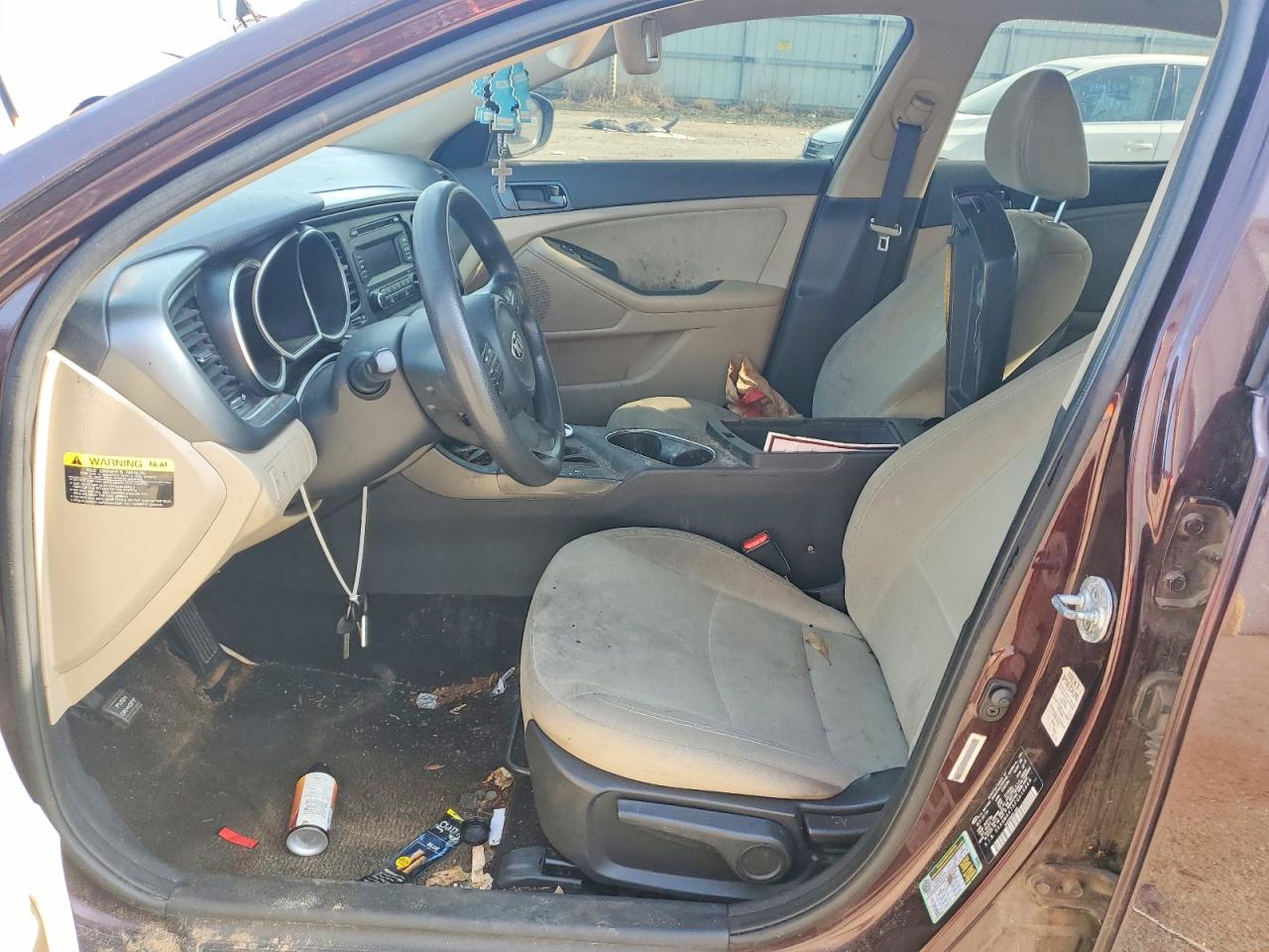 2015 Kia Optima Lx Burgundy vin: 5XXGM4A75FG416669