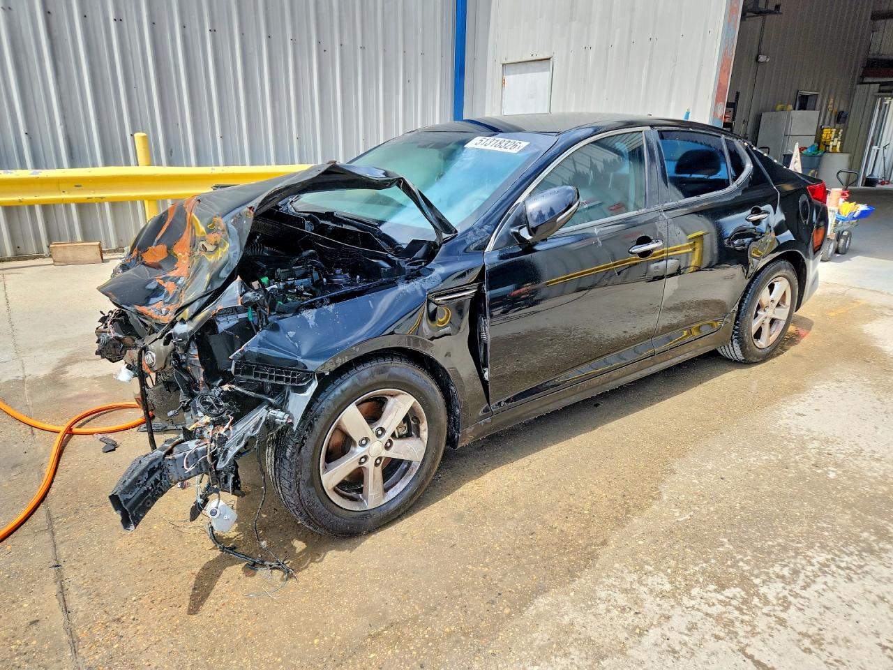 2015 Kia Optima Lx Black vin: 5XXGM4A75FG485166
