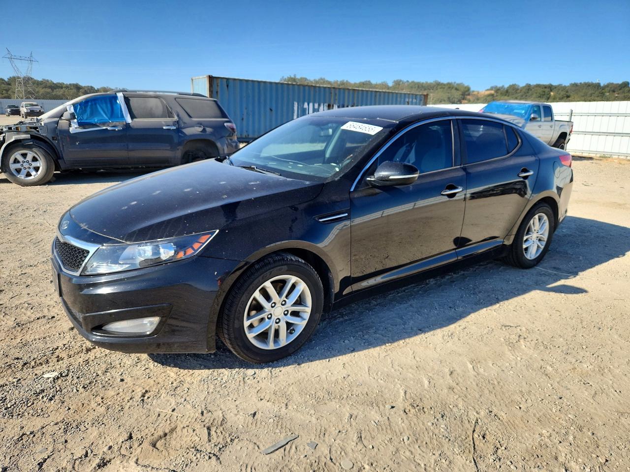2012 Kia Optima Lx Black vin: 5XXGM4A76CG034226
