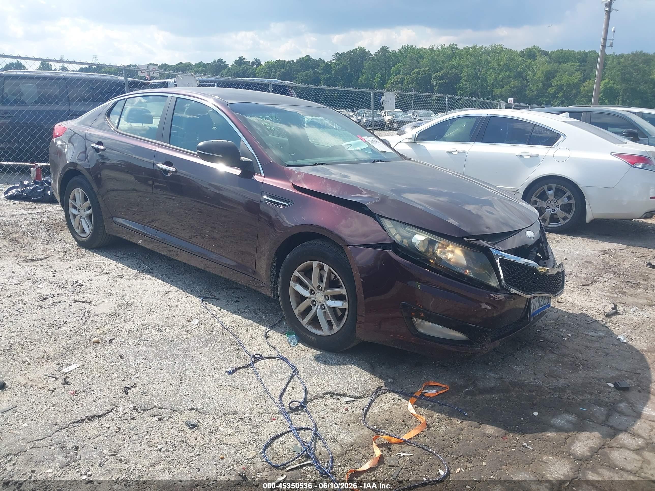 2013 Kia Optima Lx Фиолетовый vin: 5XXGM4A76DG238283