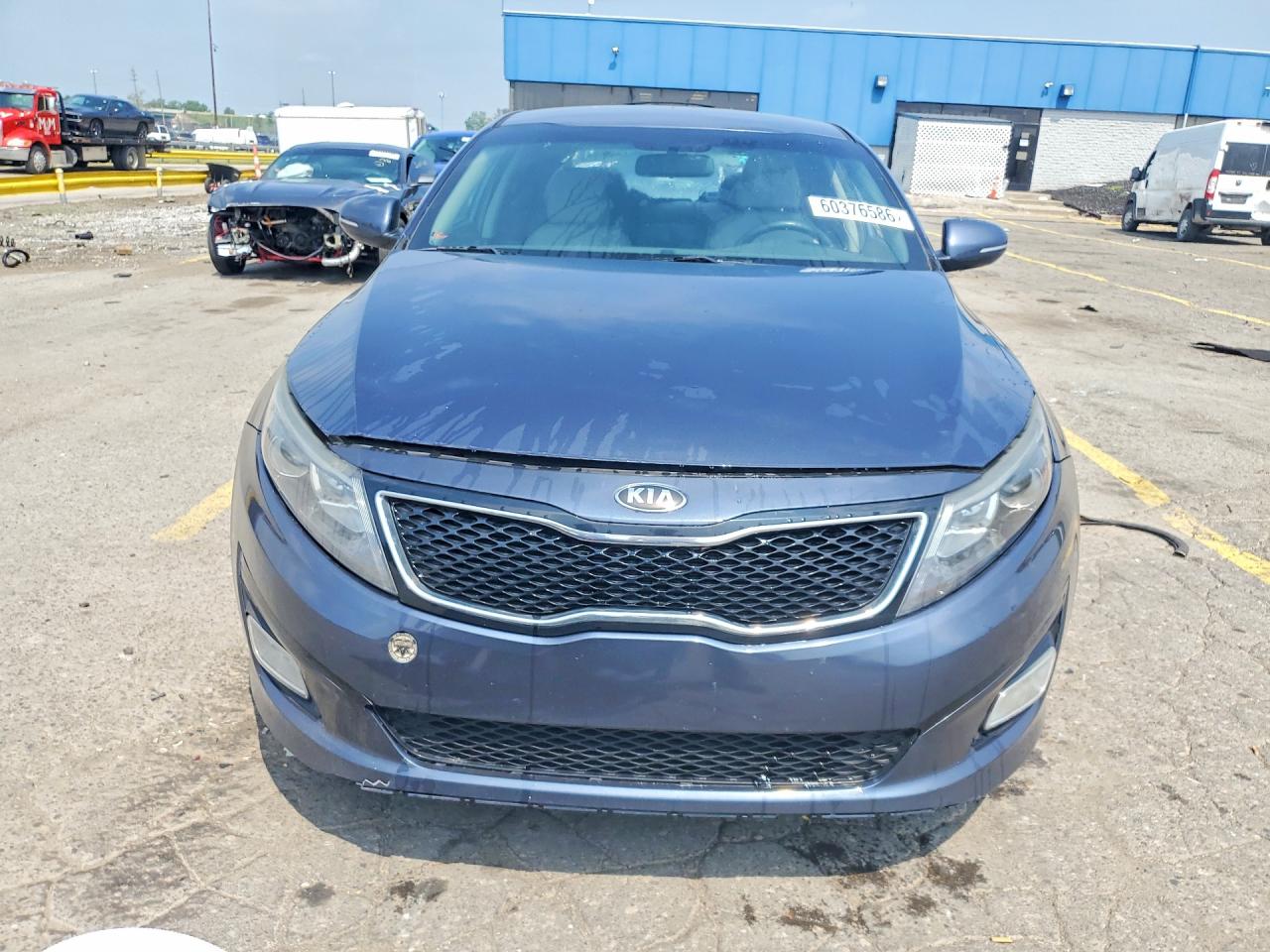 2015 Kia Optima Lx Синий vin: 5XXGM4A76FG373587