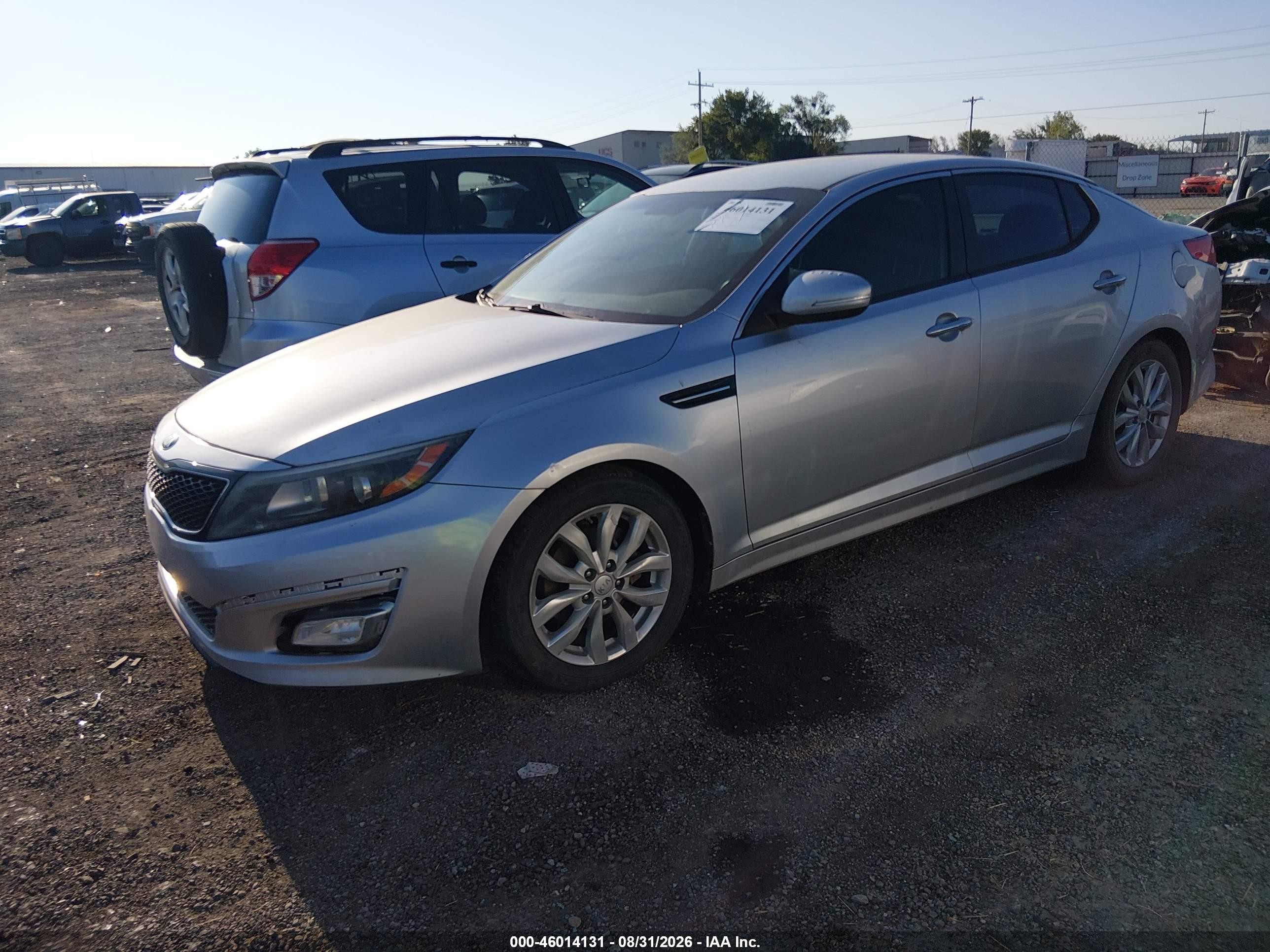 2015 Kia Optima Lx Silver vin: 5XXGM4A76FG443475