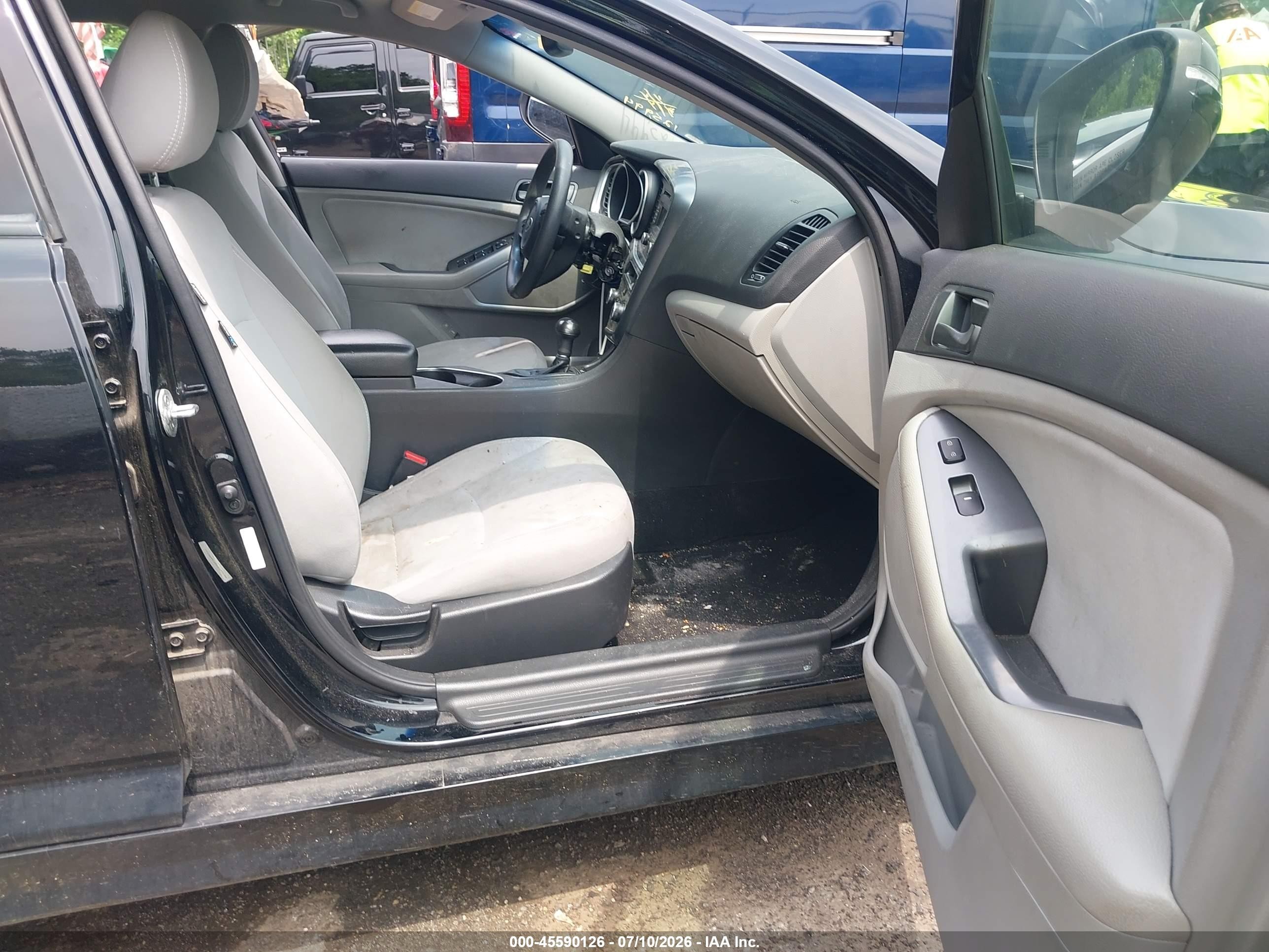 2015 Kia Optima Lx Black vin: 5XXGM4A76FG463189