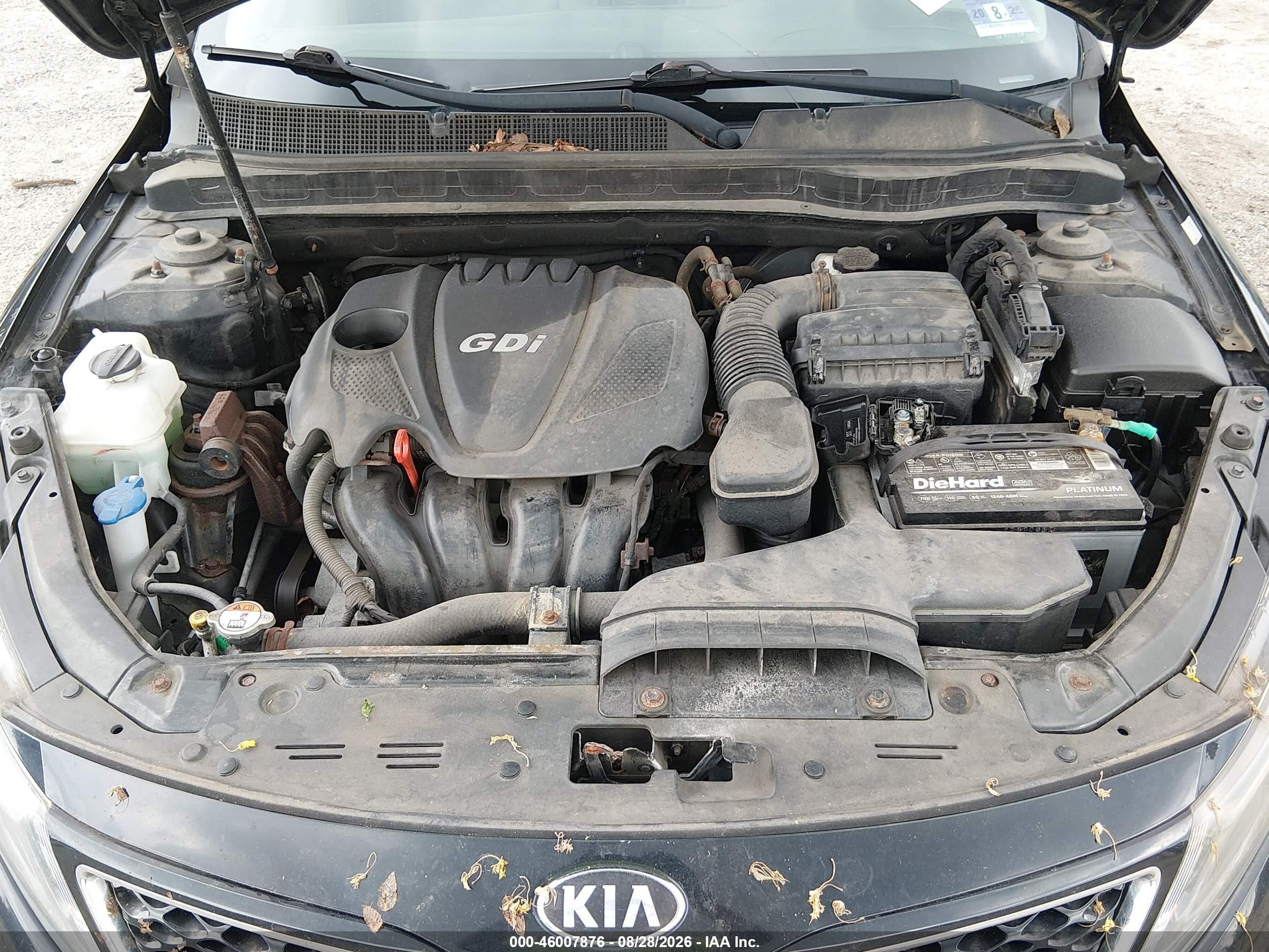 2015 Kia Optima Lx Black vin: 5XXGM4A76FG497326