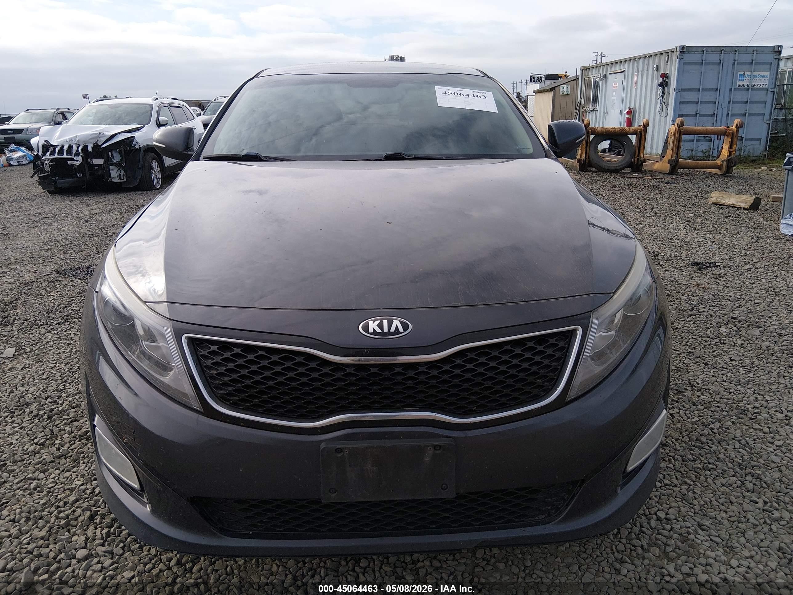2015 Kia Optima Lx Gray vin: 5XXGM4A76FG506798