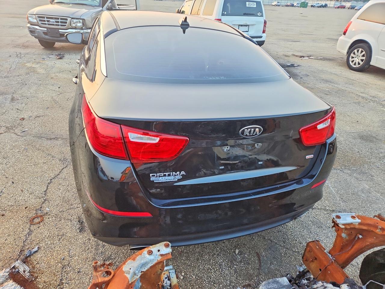 2015 Kia Optima Lx Black vin: 5XXGM4A76FG515775