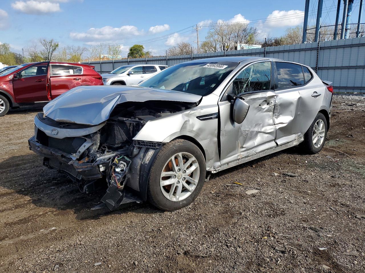 2012 Kia Optima Lx Silver vin: 5XXGM4A77CG051925