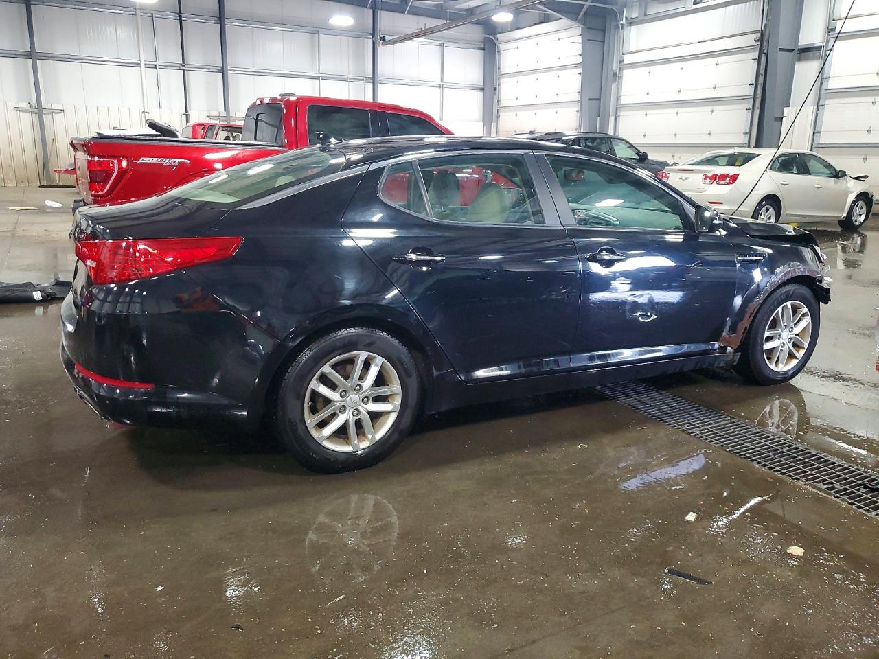 2013 Kia Optima Lx Черный vin: 5XXGM4A77DG098809