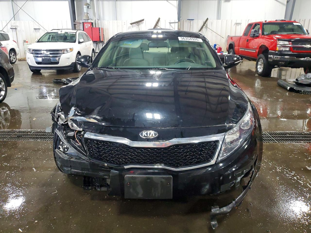 2013 Kia Optima Lx Черный vin: 5XXGM4A77DG098809