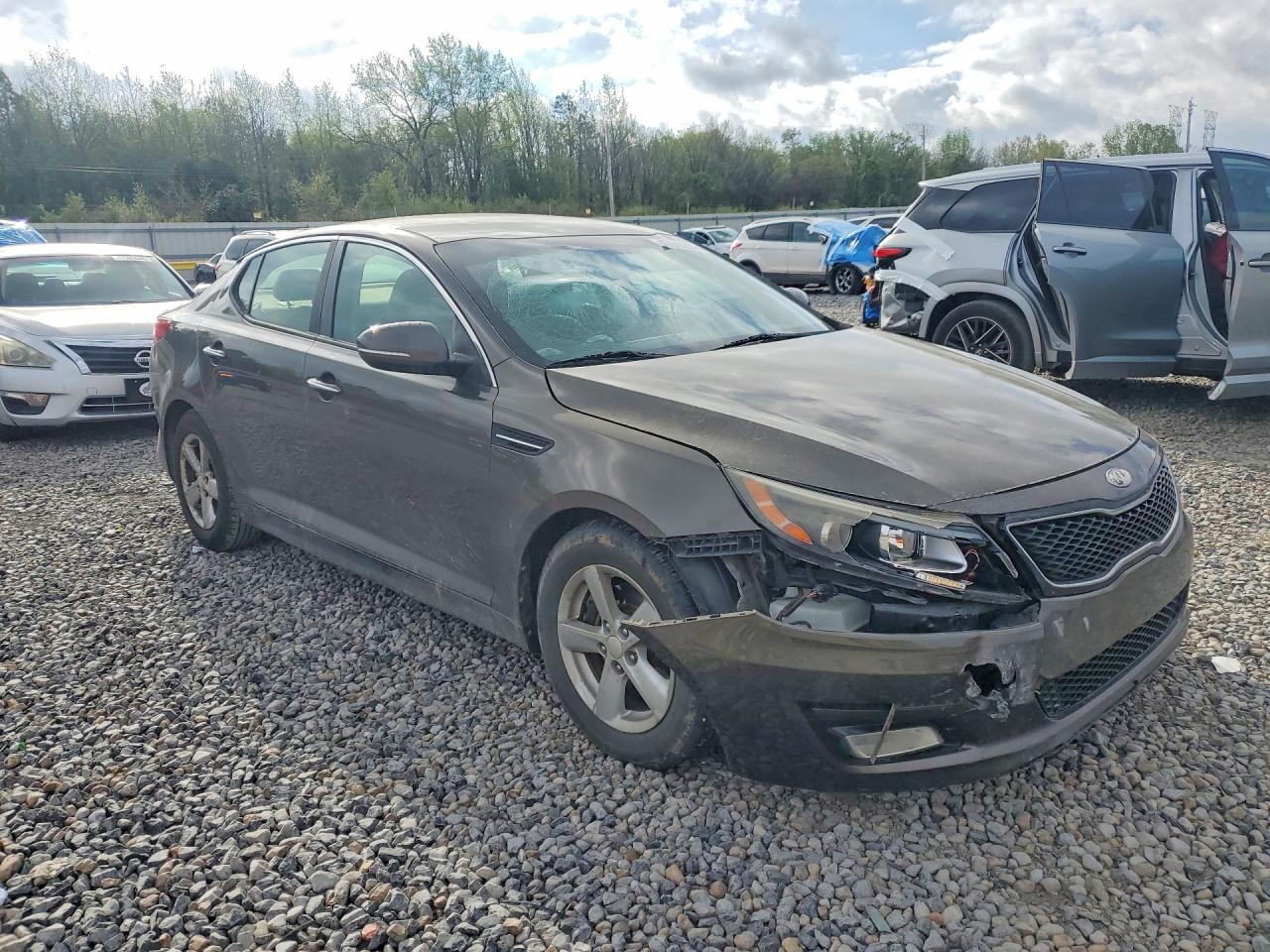 2014 Kia Optima Lx Коричневый vin: 5XXGM4A77EG279748