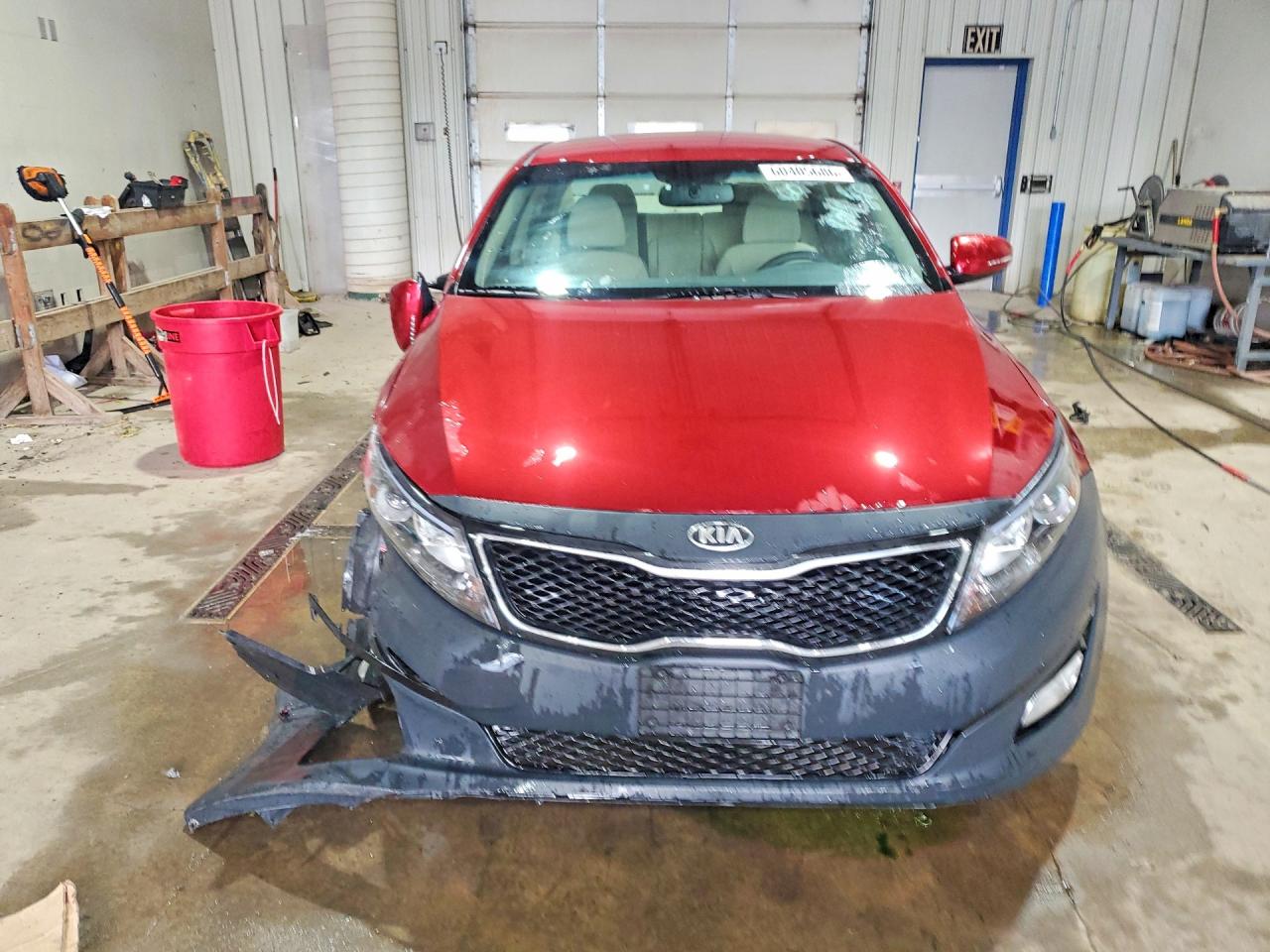 2014 Kia Optima Lx Red vin: 5XXGM4A77EG298820