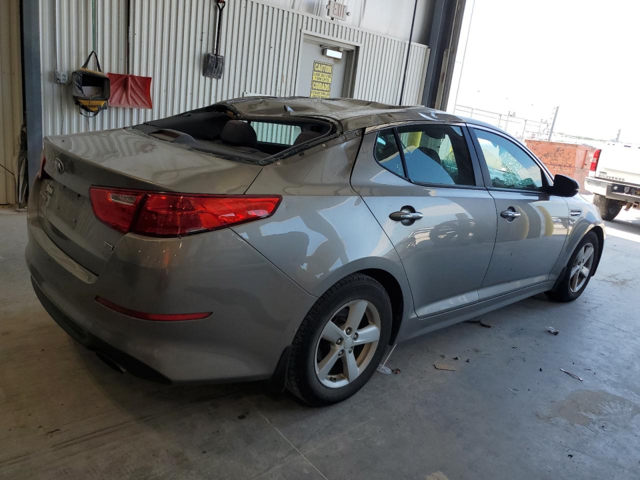 2015 Kia Optima Lx Gray vin: 5XXGM4A77FG475433