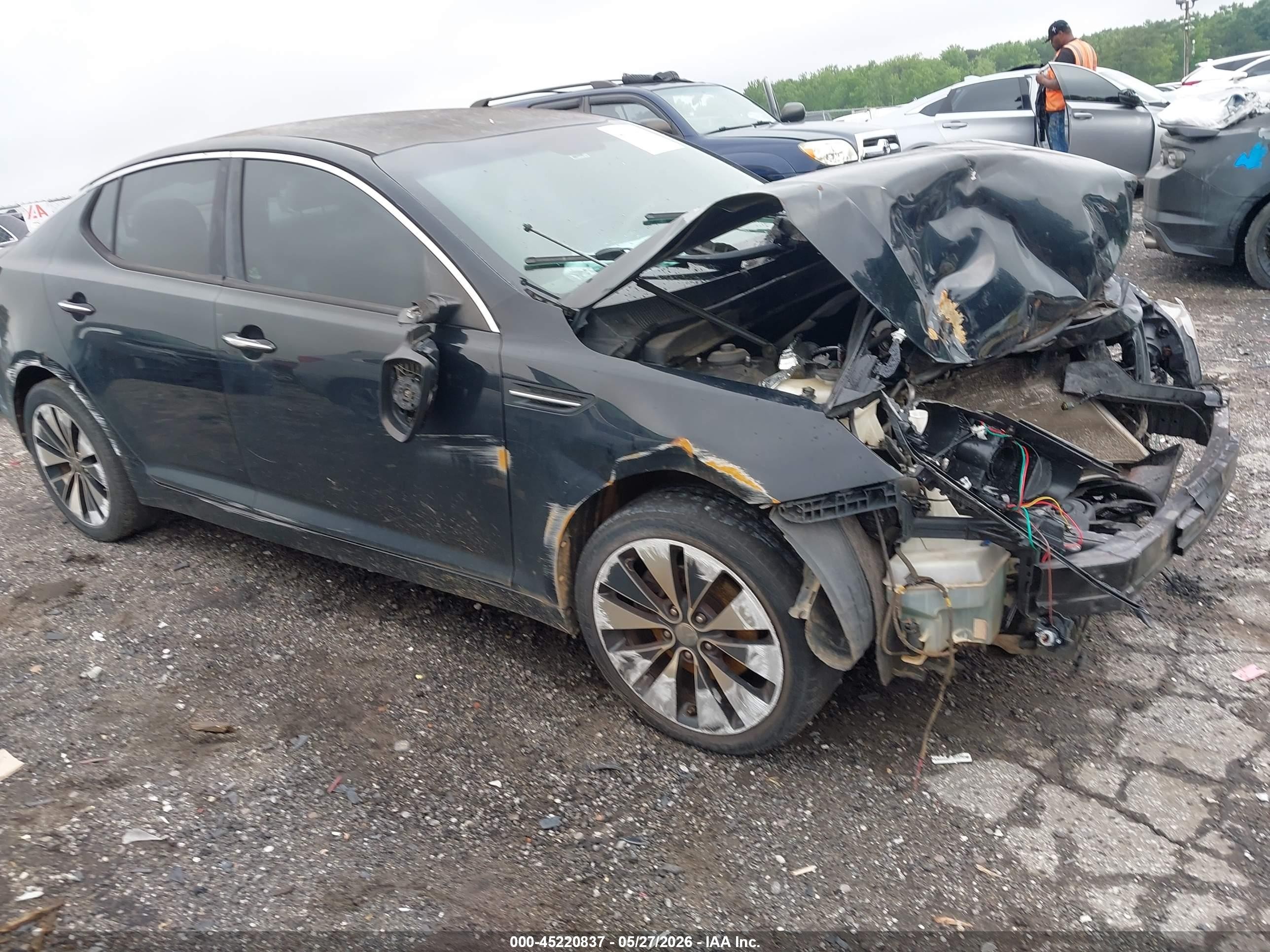 2012 Kia Optima Lx Черный vin: 5XXGM4A78CG047270